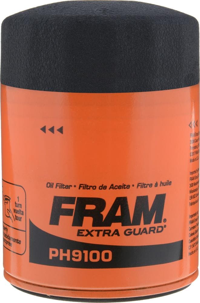 FRAM PH9100 PH9100 Spin-on Oil Filter: High Dirt Trapping Efficiency of 95%, Steel Construction