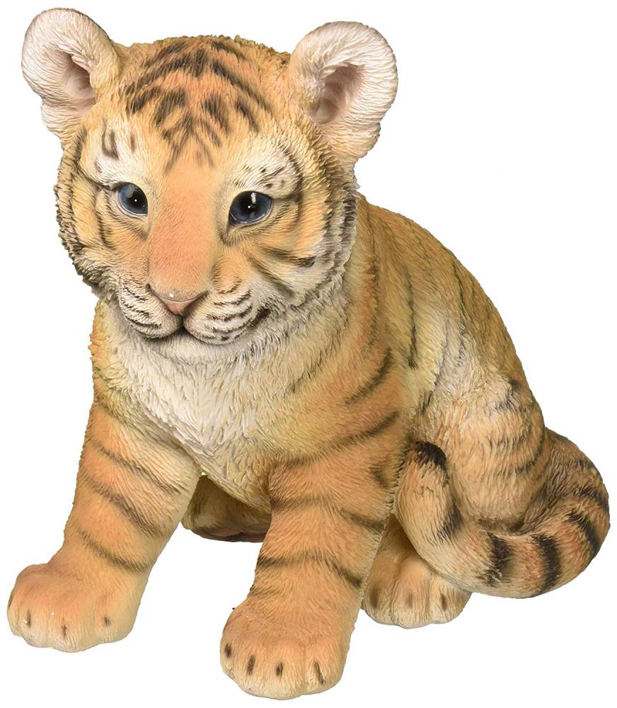  Hi Line Tiger Baby Sitting Statue, 9.5-inch Height : Patio,  Lawn & Garden