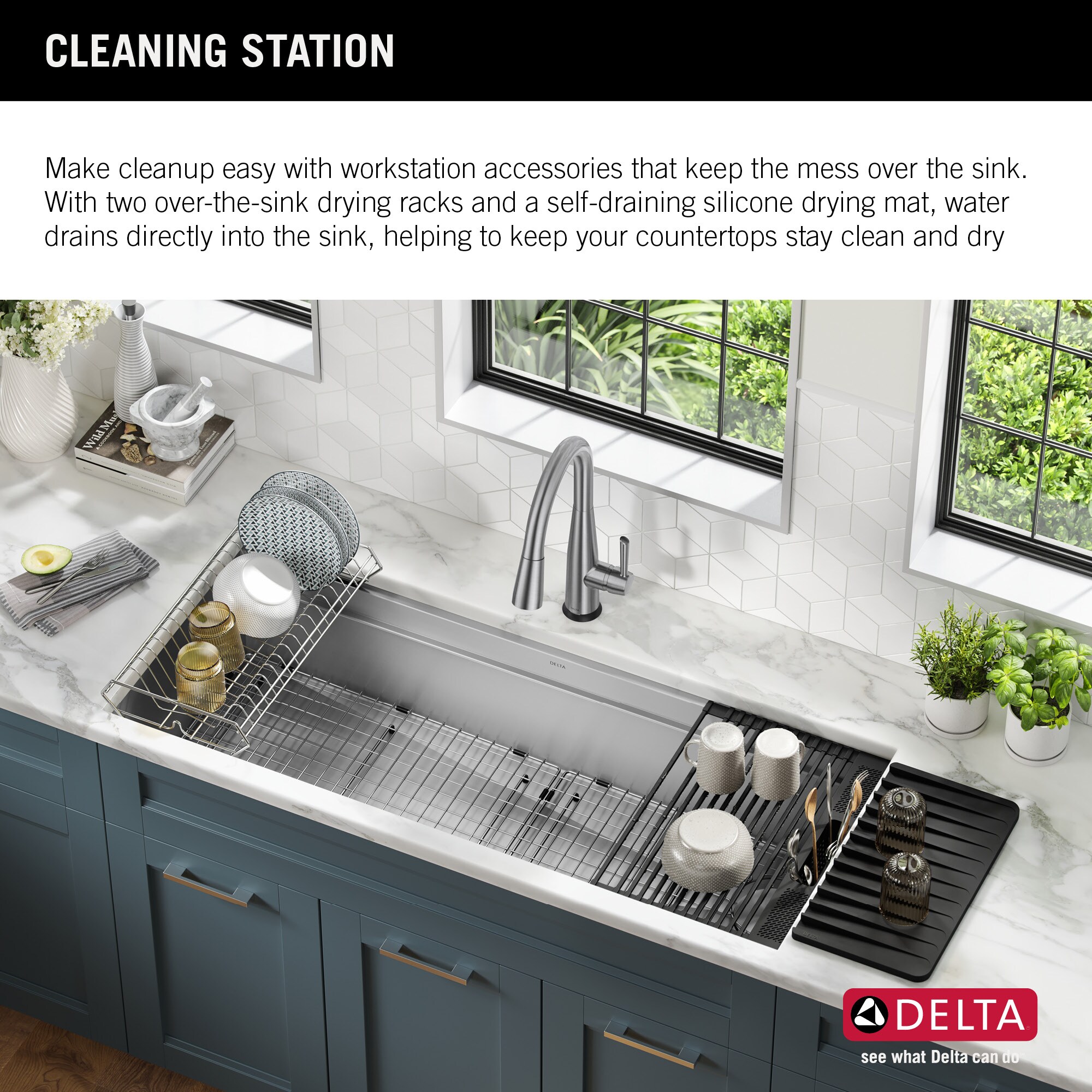 Delta Rivet Undermount 45-in x 19-in Stainless Steel Single Bowl ...