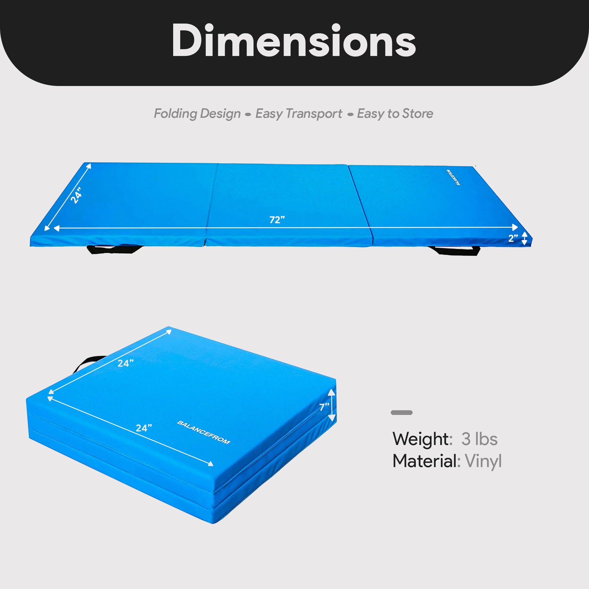 Balancefrom BFGM-3BL Fitness-Equipment-Mats - View #3