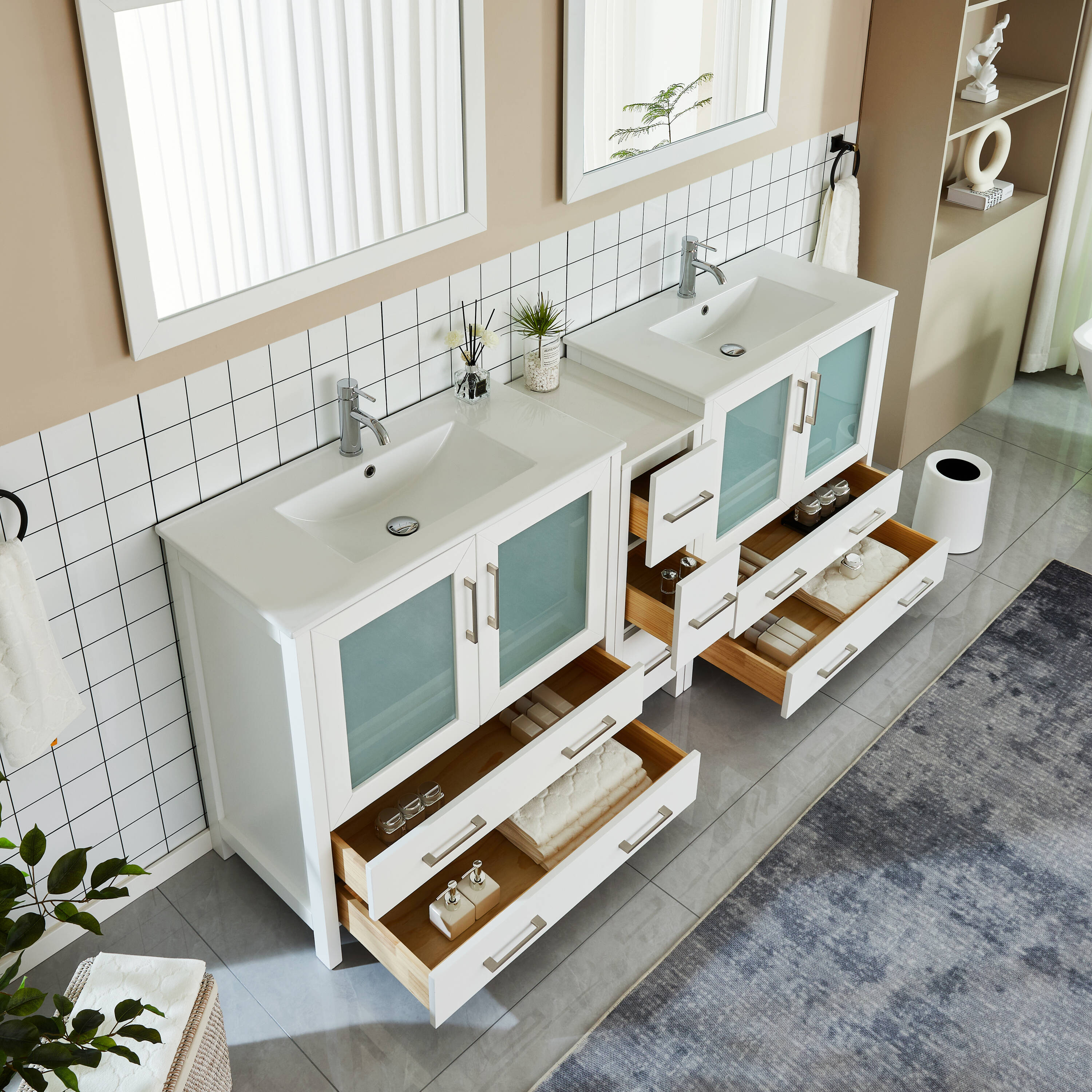 Vanity Art VA3036-84W Bath-Vanity-Combo - View #10