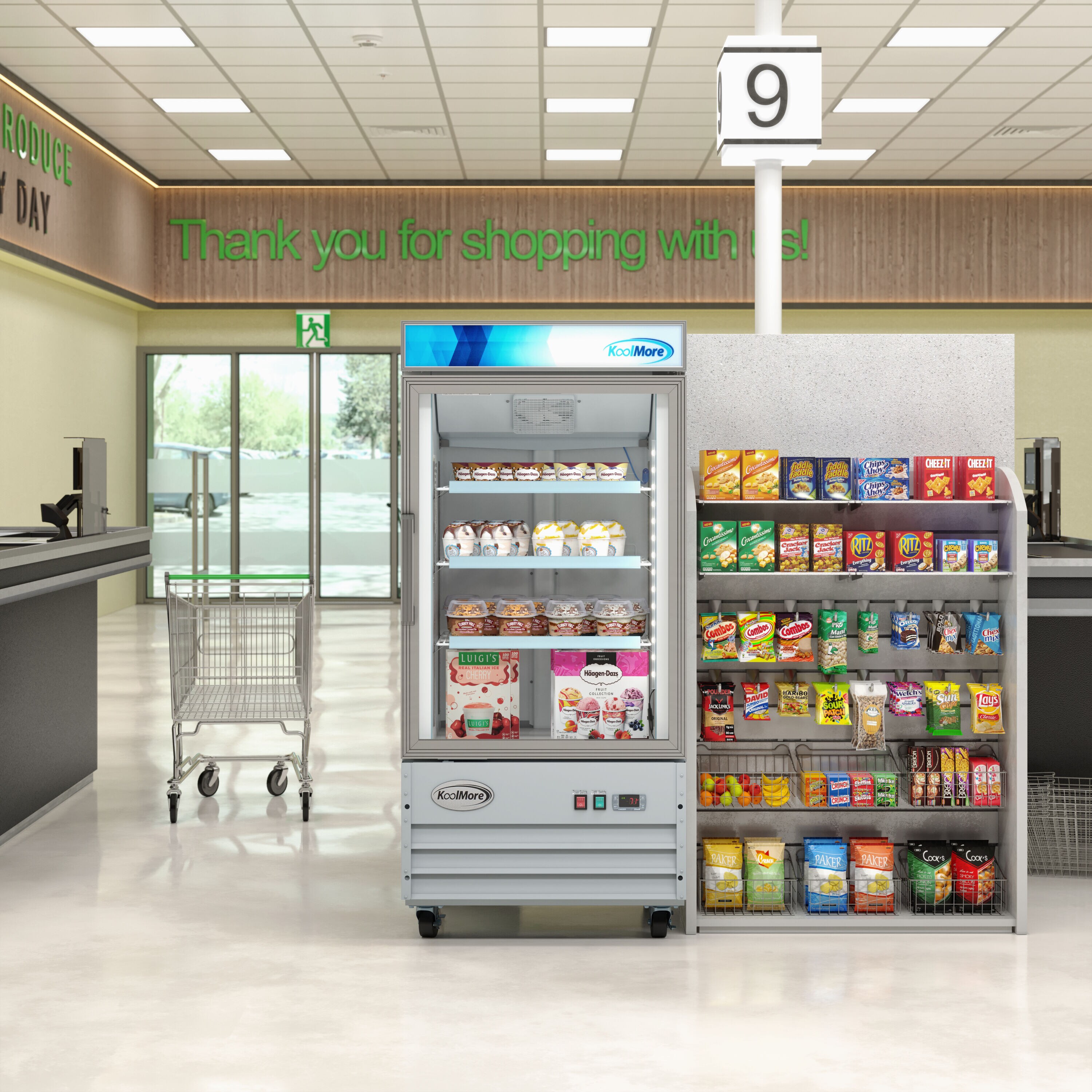 KoolMore LOW-KM-MDFL-7GD-9C Commercial-Freezers - View #2