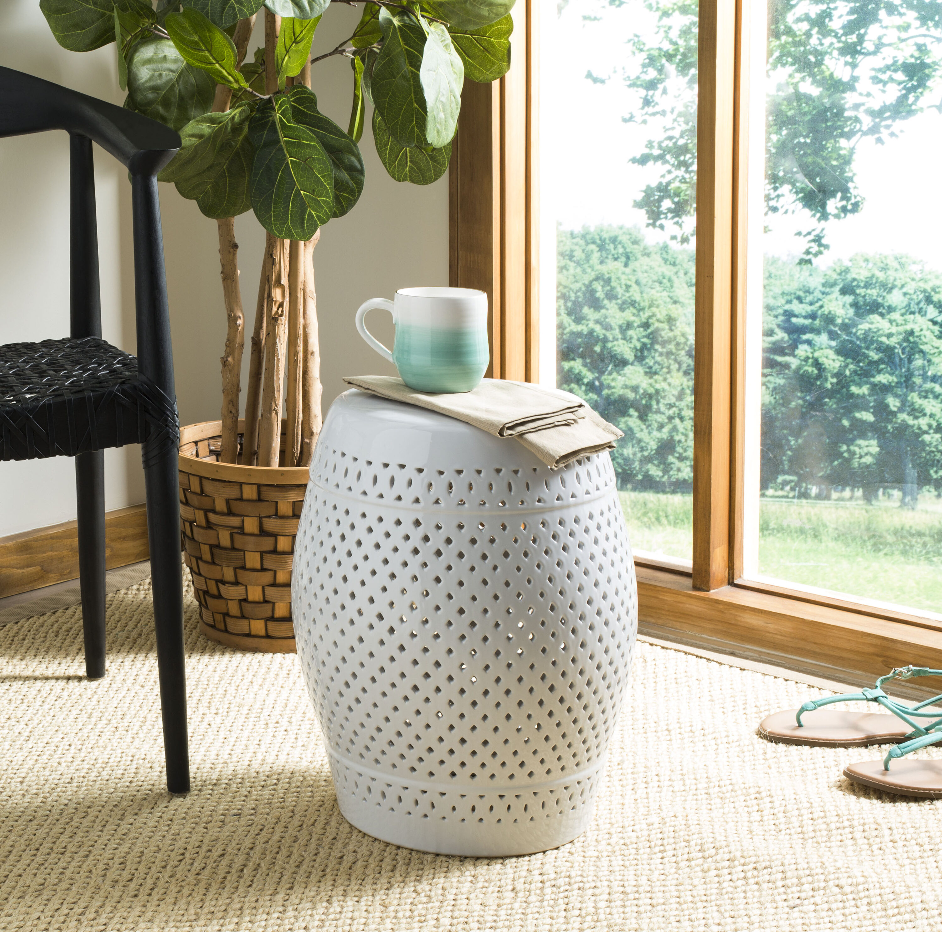 Nf 152A Ivory Beige 6in x 9in Rug
