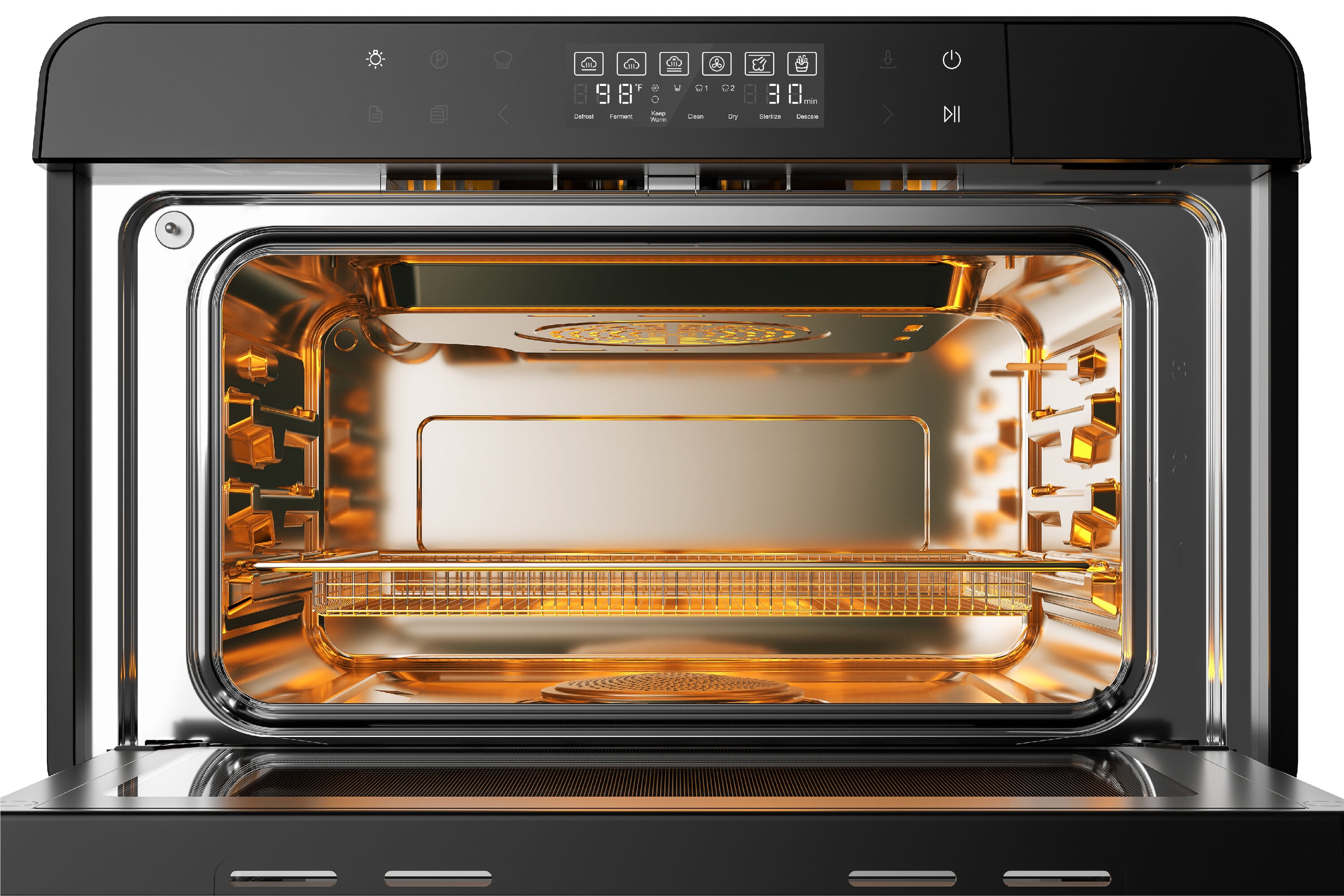 ROBAM R-Box 6-Slice Red Convection Toaster Oven with Rotisserie and Automatic Shut-Off (1800-Watt) ROBAM-CT763R Sansujyuku sansujyuku.com