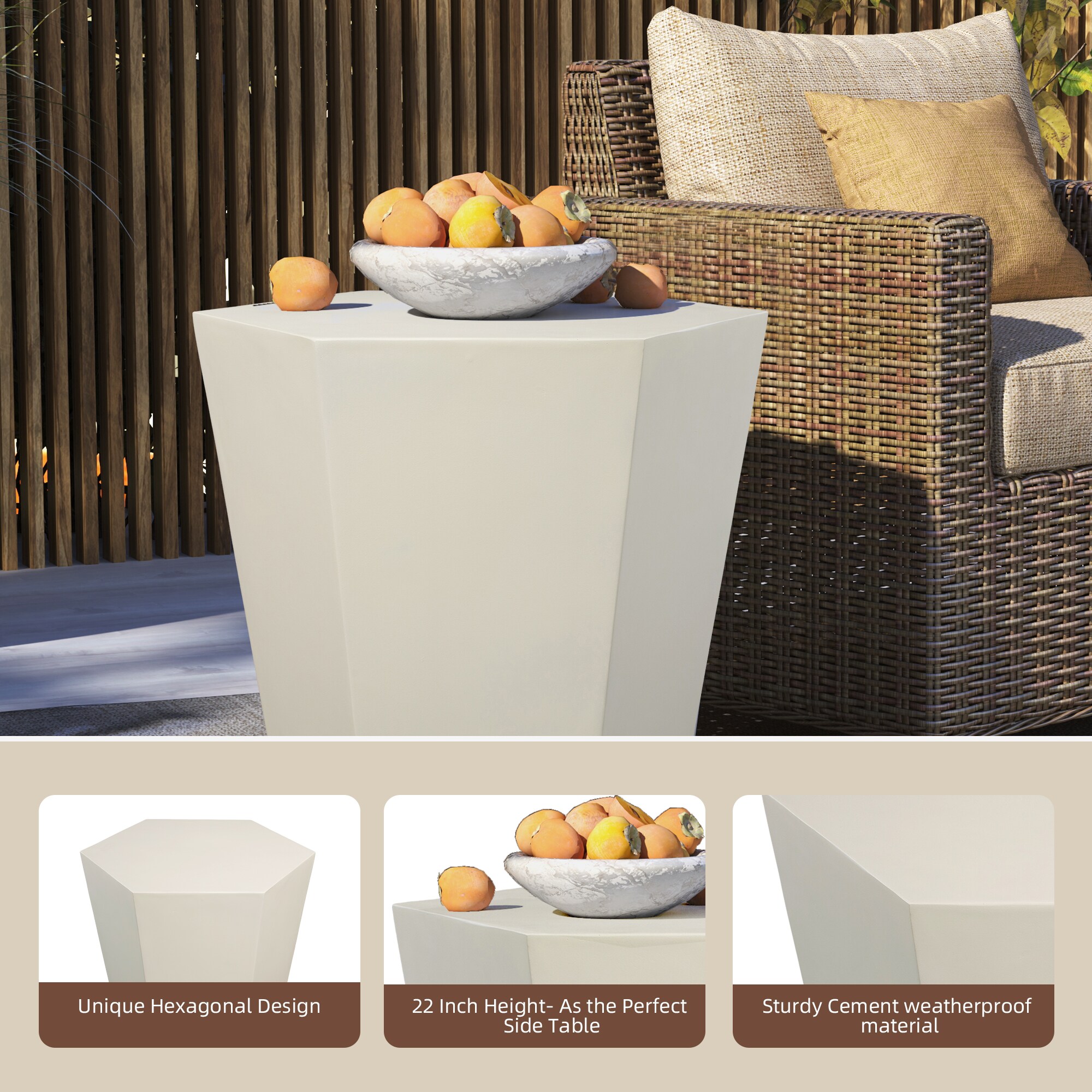 UPHA T24M-6BX-MB Patio-Tables - View #3