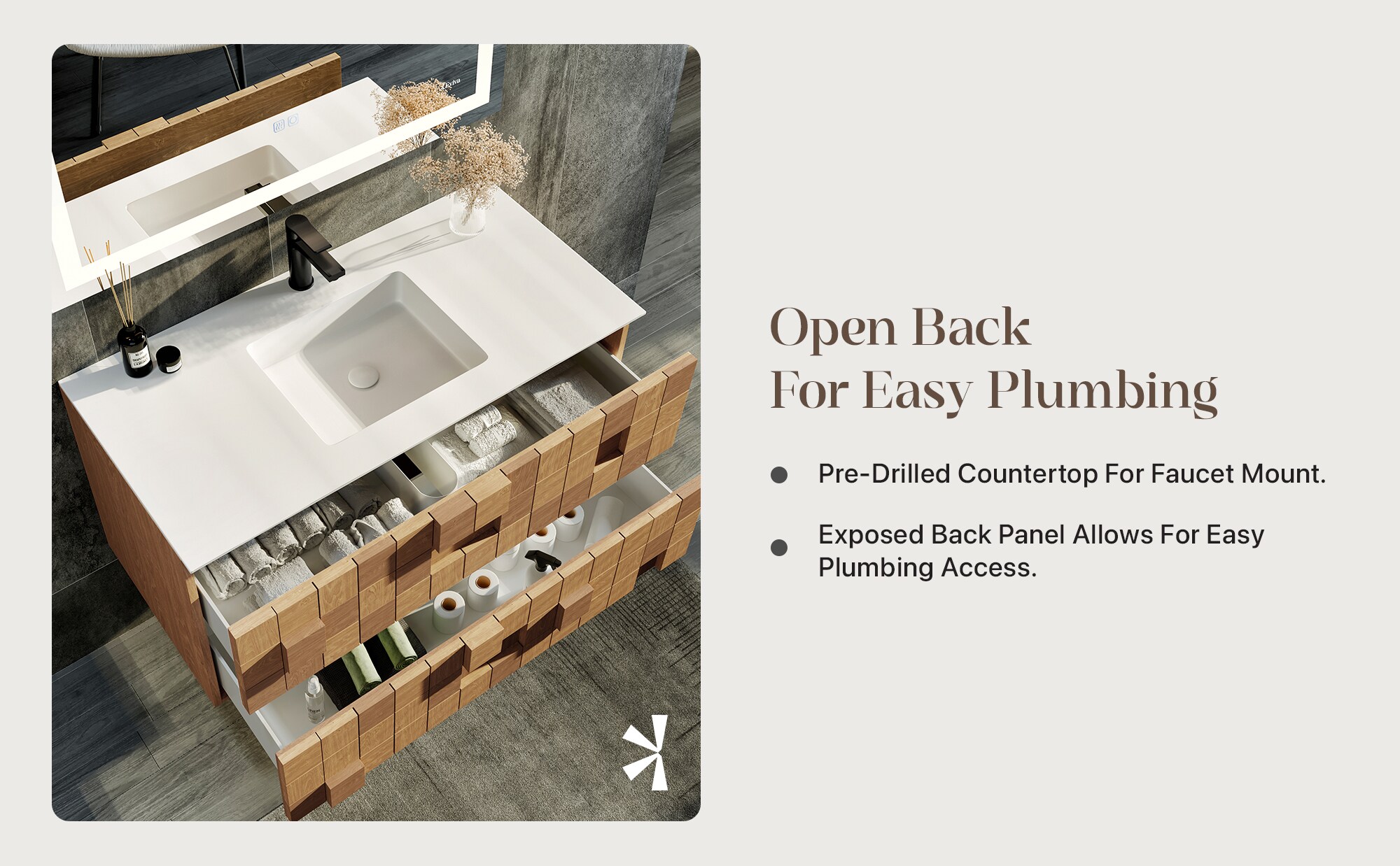 Eviva EVVN112-36OAK Bath-Vanity-Combo - View #9