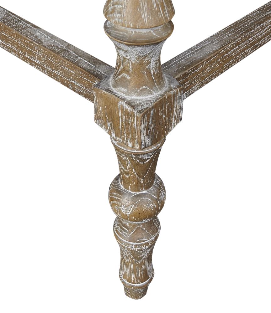 Rustic Charm Backless Barstool in Brown Finish with Geometric Seat