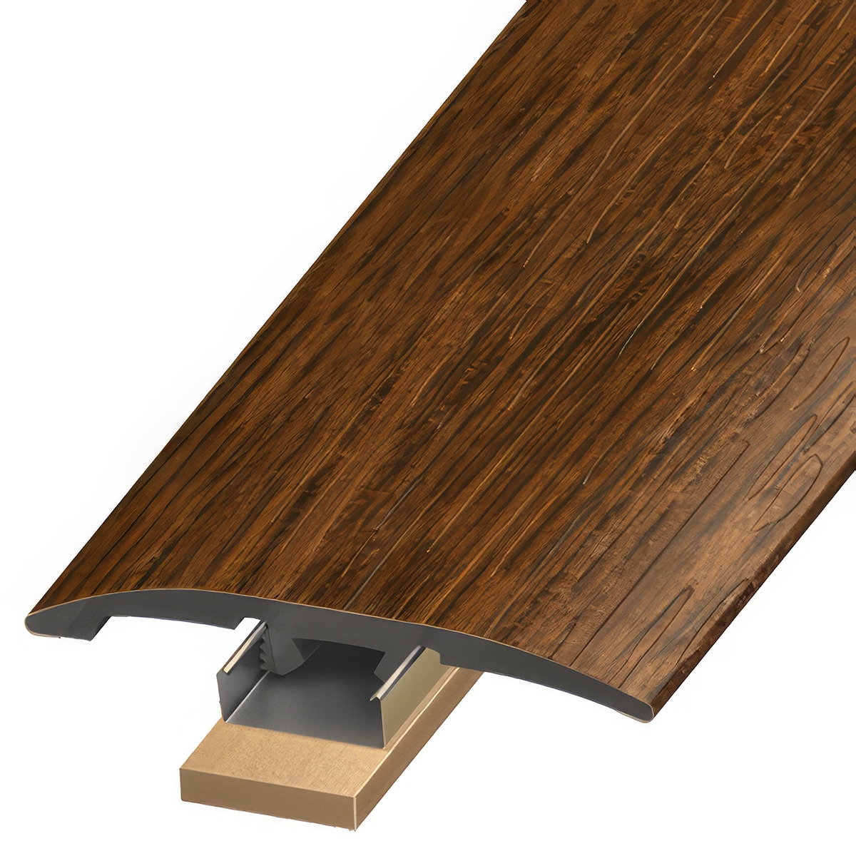 Versatrim SLT-114283 Vocal TruCore Lucida Vocal TruCore-Ponytail Prefinished 0.25-in T x 2-in W x 94-in L PVC 3-in-1 T-moulding/Reducer/Endcap