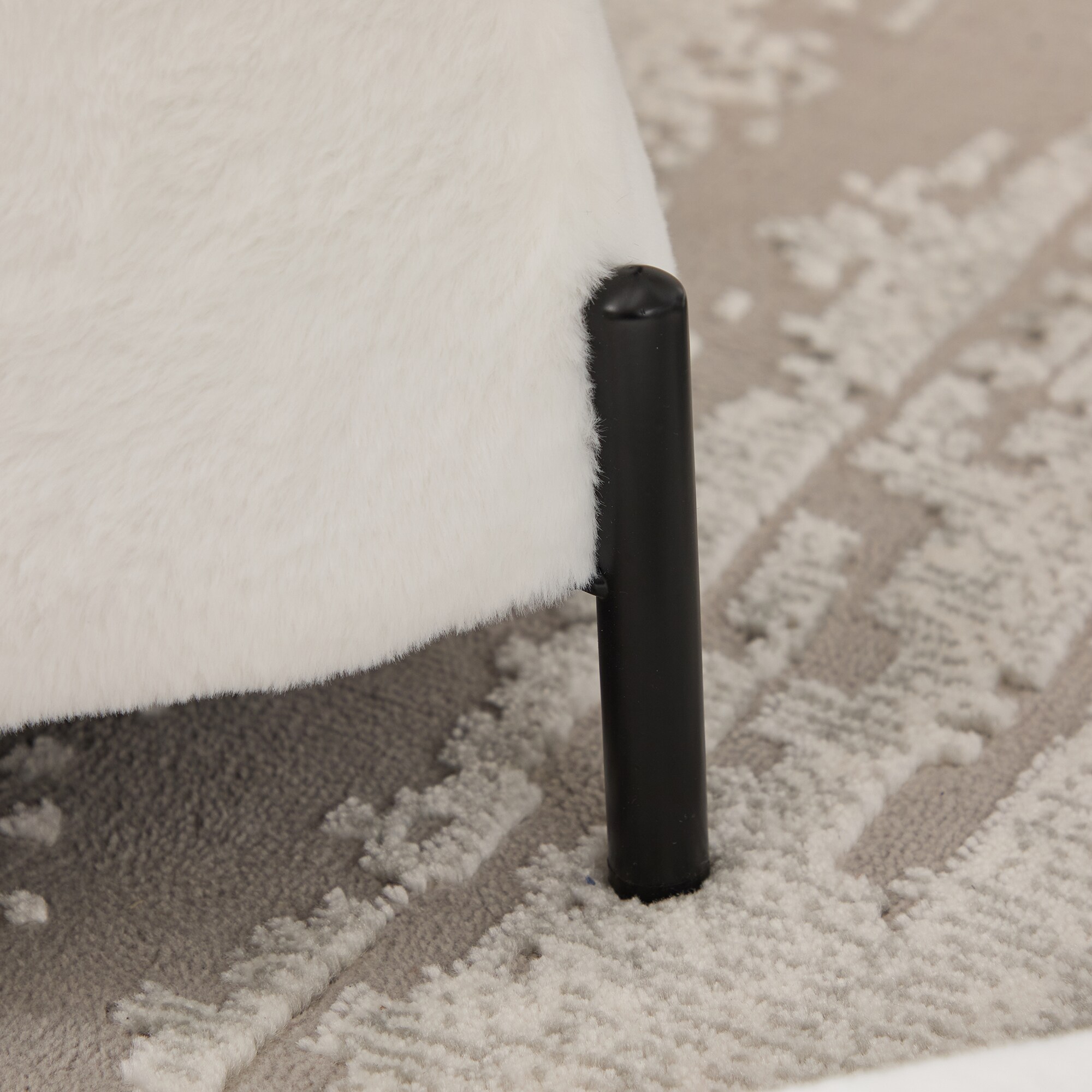 Aortzio HM-T4045-IVORY Indoor-Ottomans - View #11