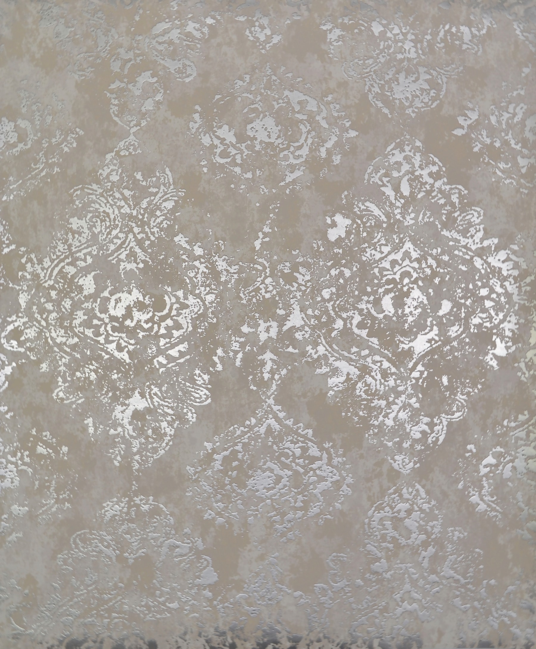 York Wallcoverings NW3568 Antonina Vella Modern Metals 56.9-Sq. Feet White Non-woven Abstract Unpasted Wallpaper