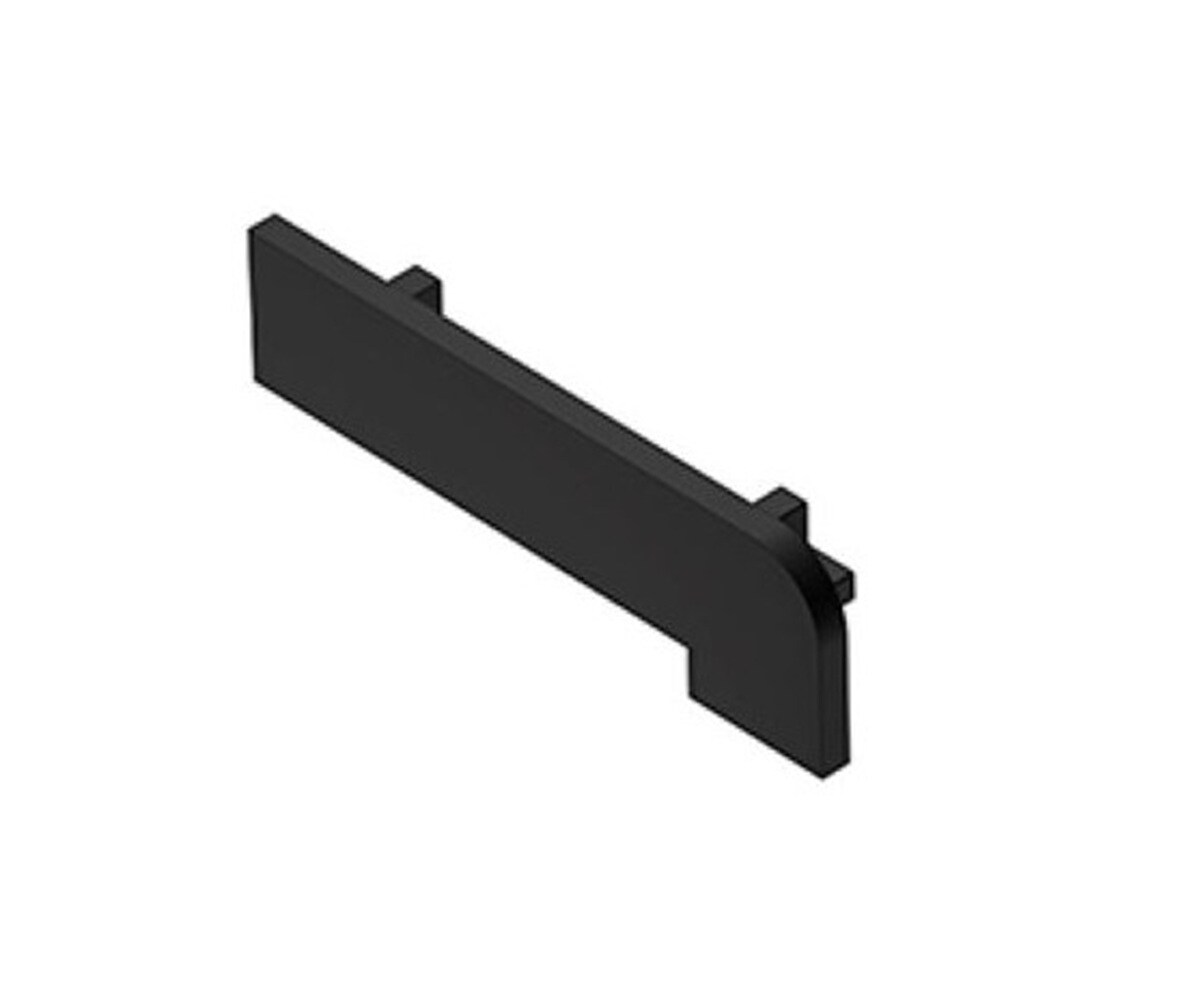 Schluter Systems Trep-V 0.468-in W x 1.656-in L Black PVC End caps Trim Accessory