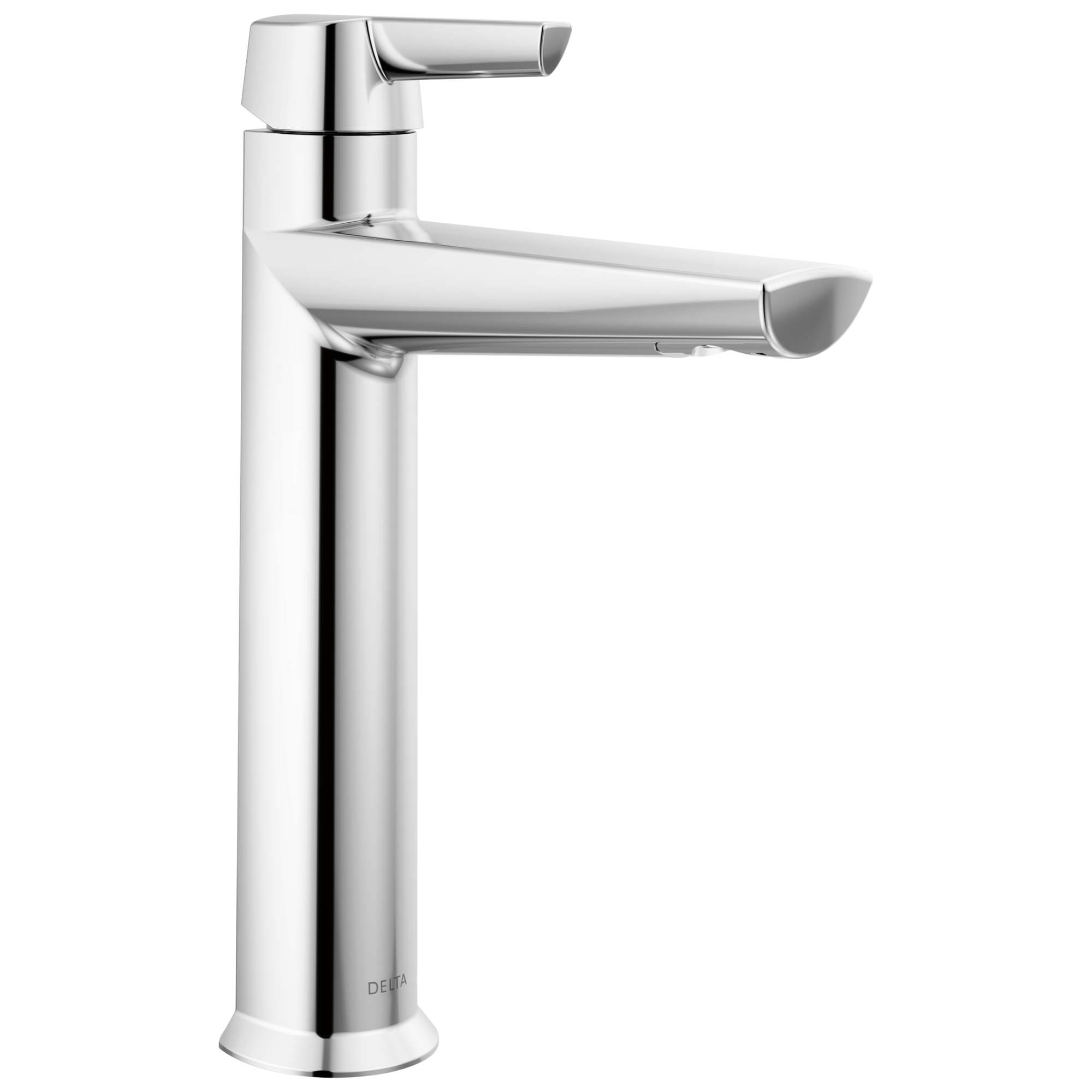 Delta 671-PR-DST Galeon Lumicoat Chrome Single hole 1-handle WaterSense Low-arc Residential Handle Bathroom Sink Faucet