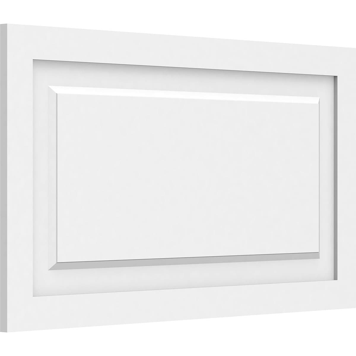 Ekena Millwork WALP32X18X062HAR 32-in x 18-in Smooth Paintable/Stainable White PVC Fretwork Wall Panel (