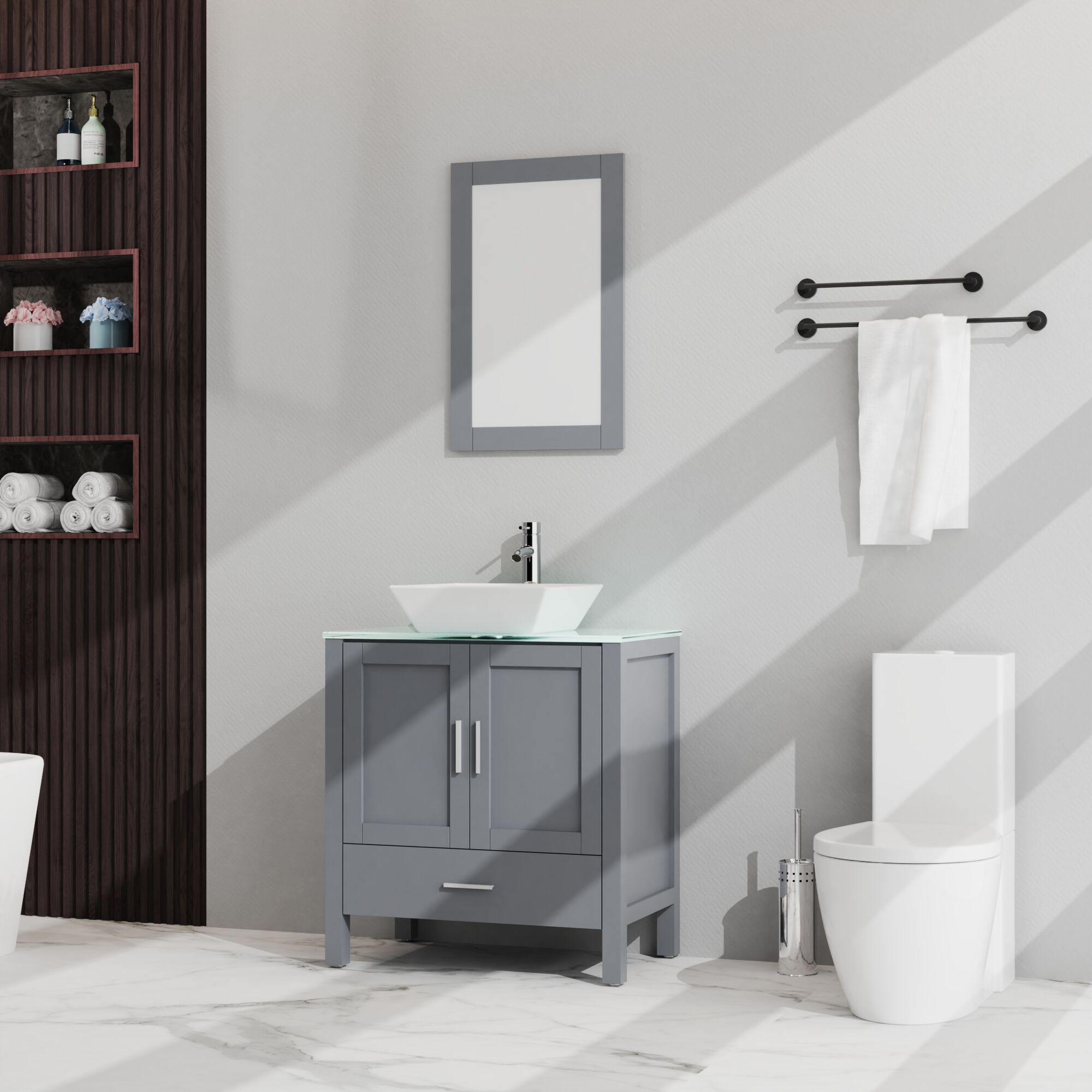 WELLFOR TO-FU-BV30OAWH Bath-Vanity-Combo - View #6