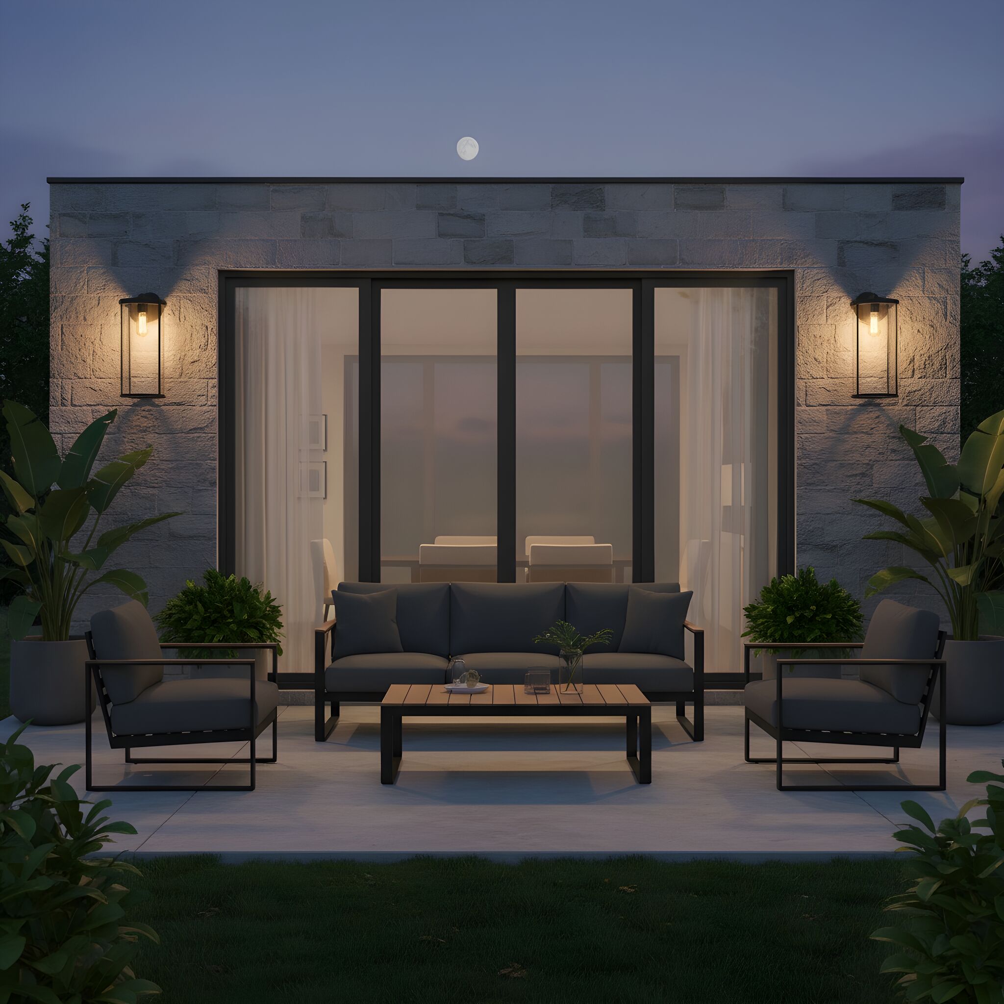 Generation Lighting GLO1121C-TXB Outdoor-Wall-Lighting - View #2