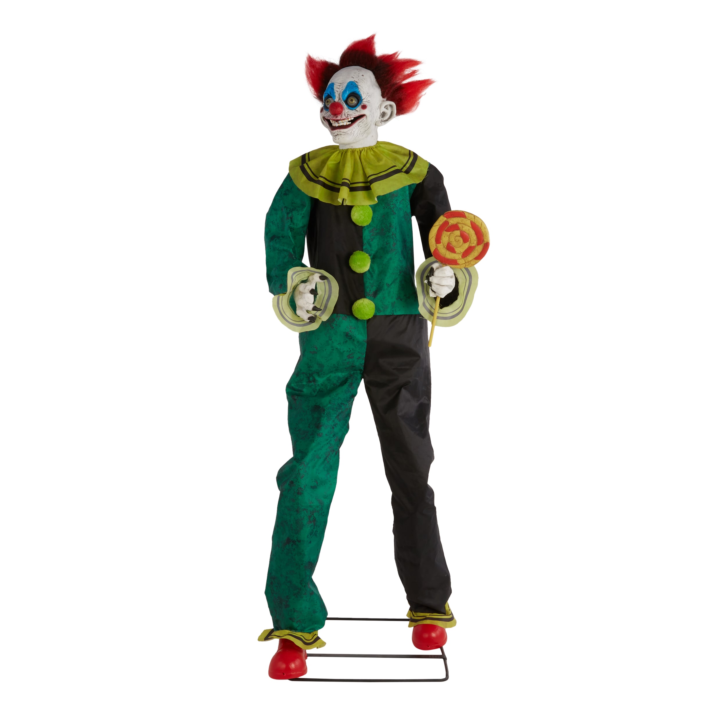 Haunted Living 5.97ft Freestanding Talking Lighted Clown Animatronic