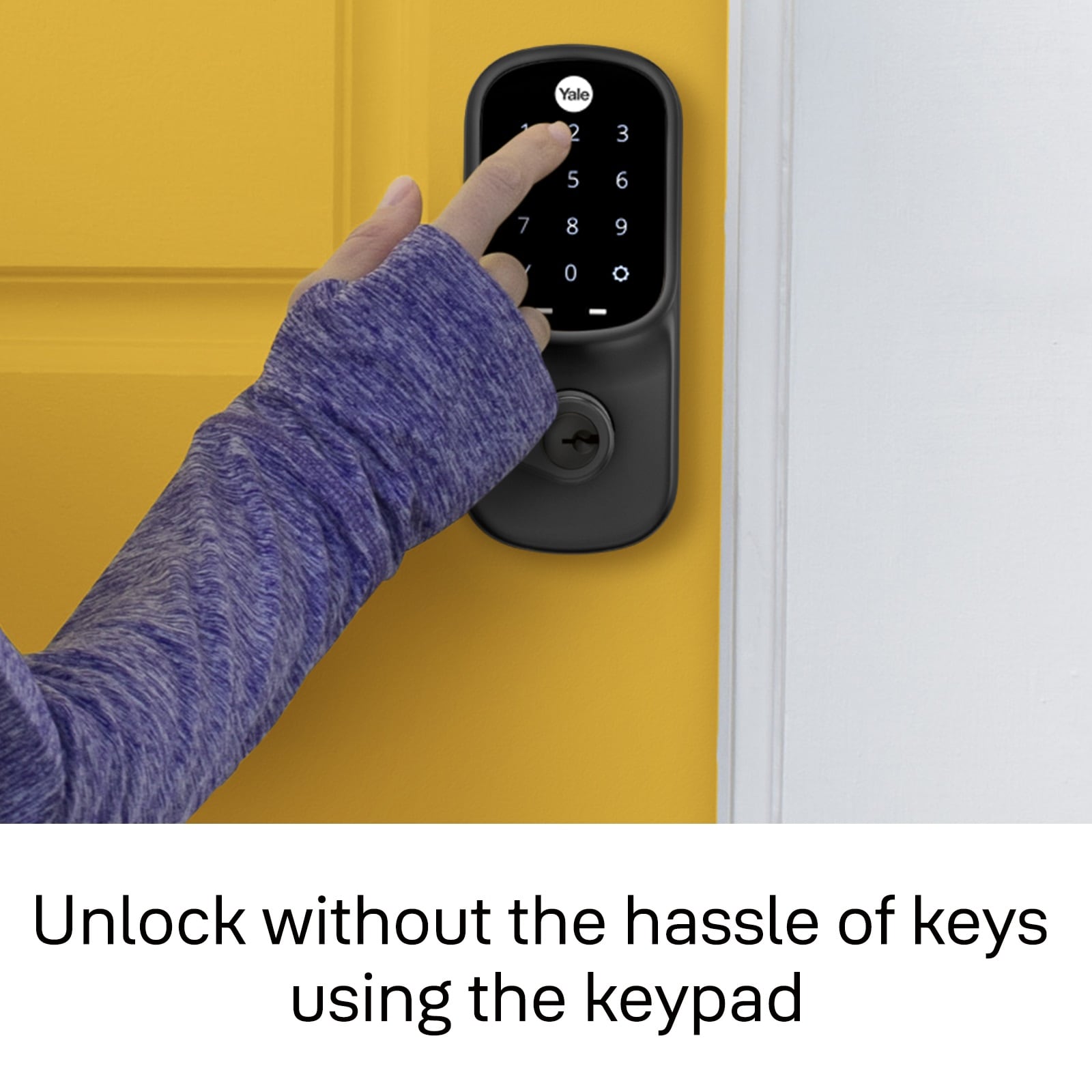 Yale Assure Lock Smart Lever Black Suede Smart Lock Electronic Handleset with Wifi Bluetooth Touchscreen Keypad YRL226-WF1-BSP Sansujyuku sansujyuku.com