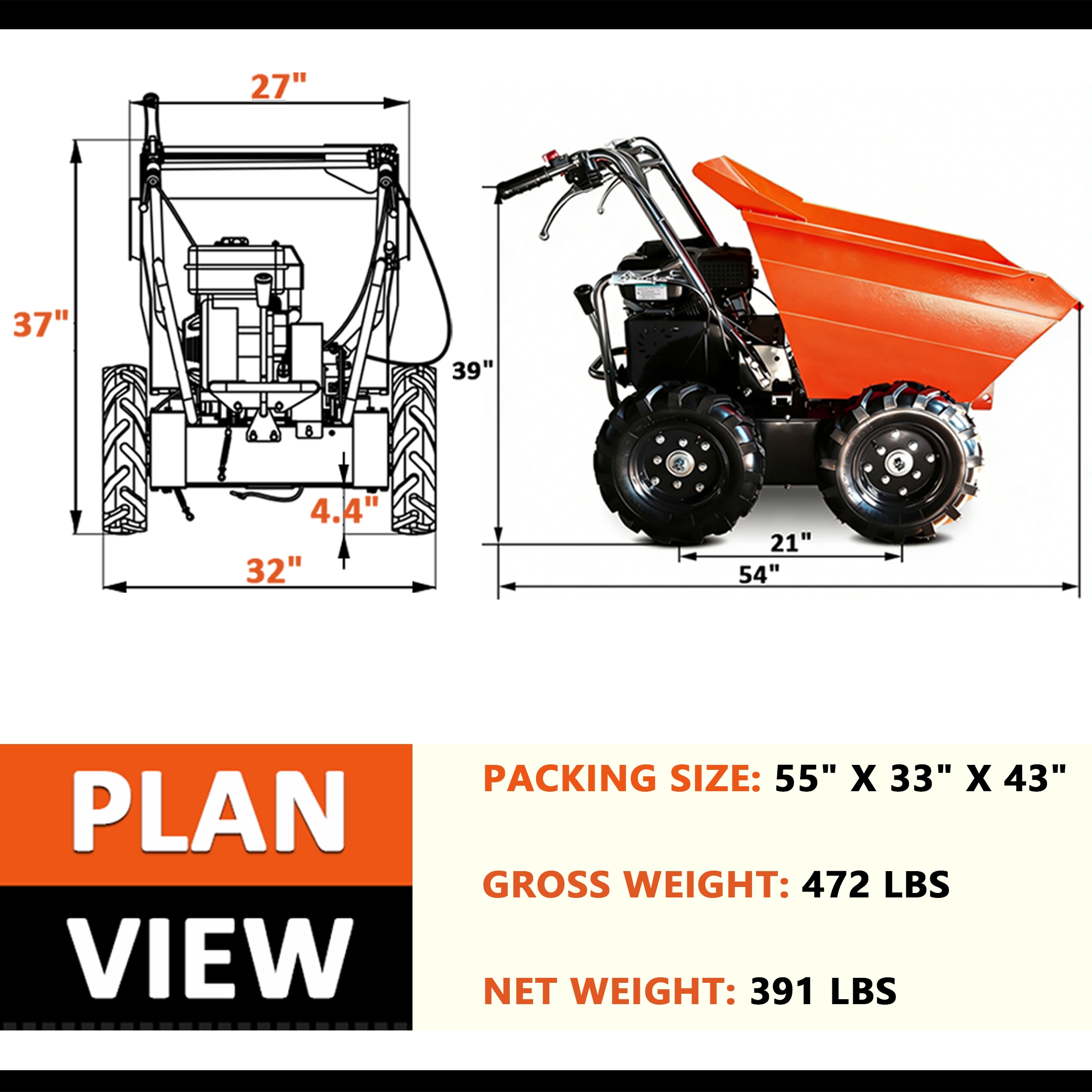 Dexmalle N818P380684O wheelbarrow - View #3