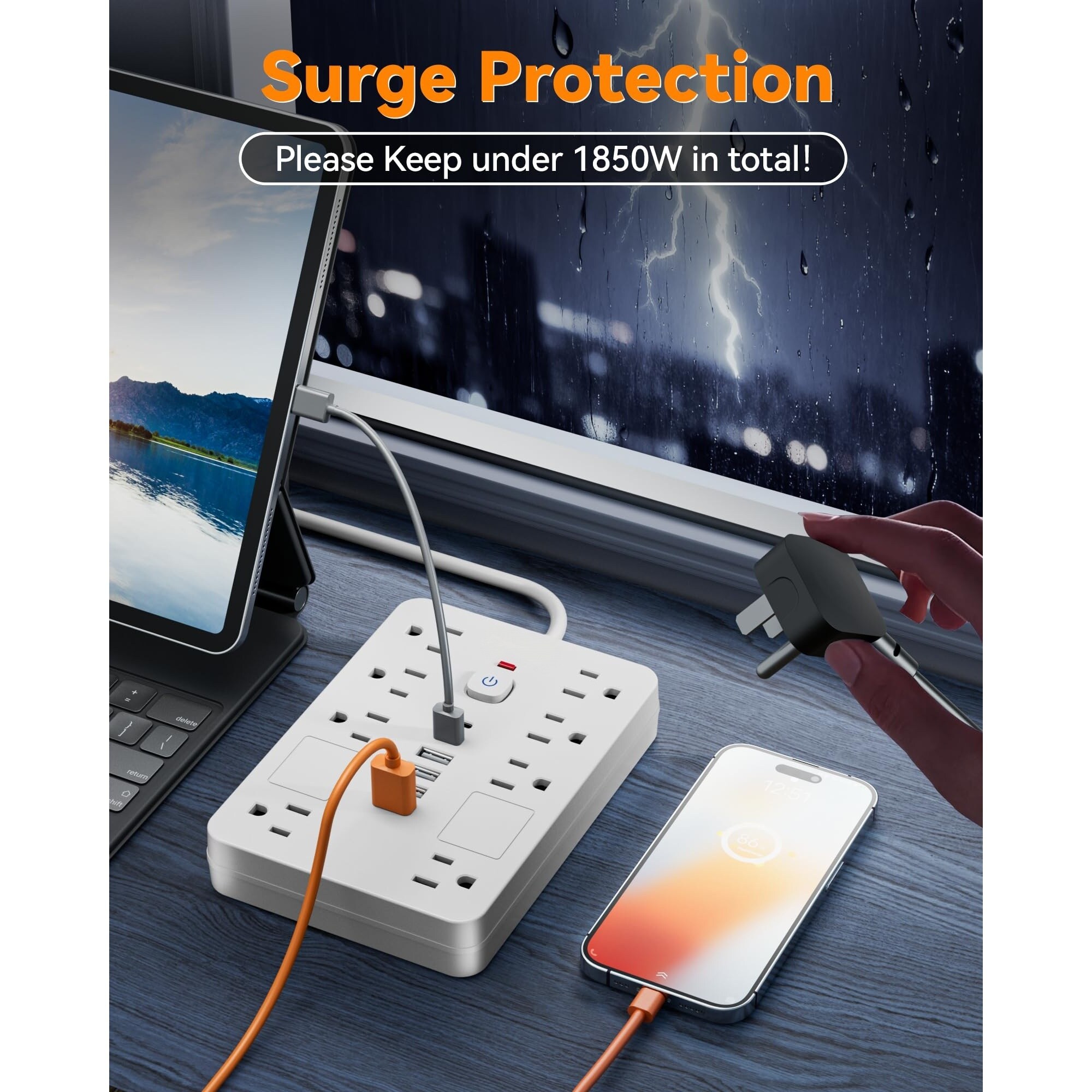 OGETFUUR L5LYH72826 Electrical-Power-Strips - View #7