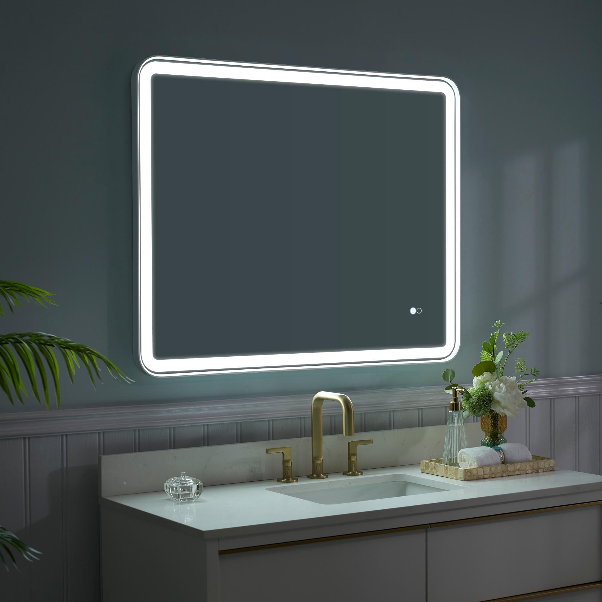 WELLFOR W9FM4032WT Framed-Bath-Mirrors - View #10