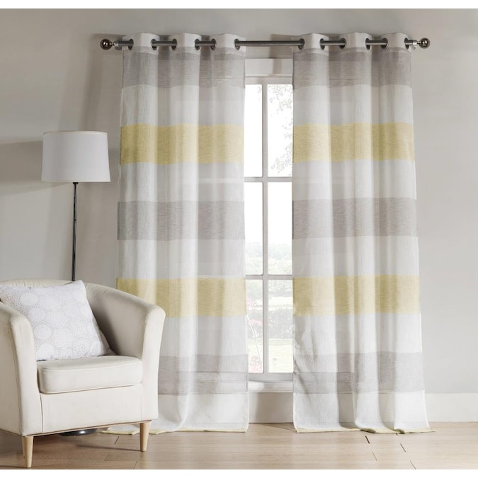 Duck River Textile 112 In Yellow, Yellow And Gray Bedroom Curtains