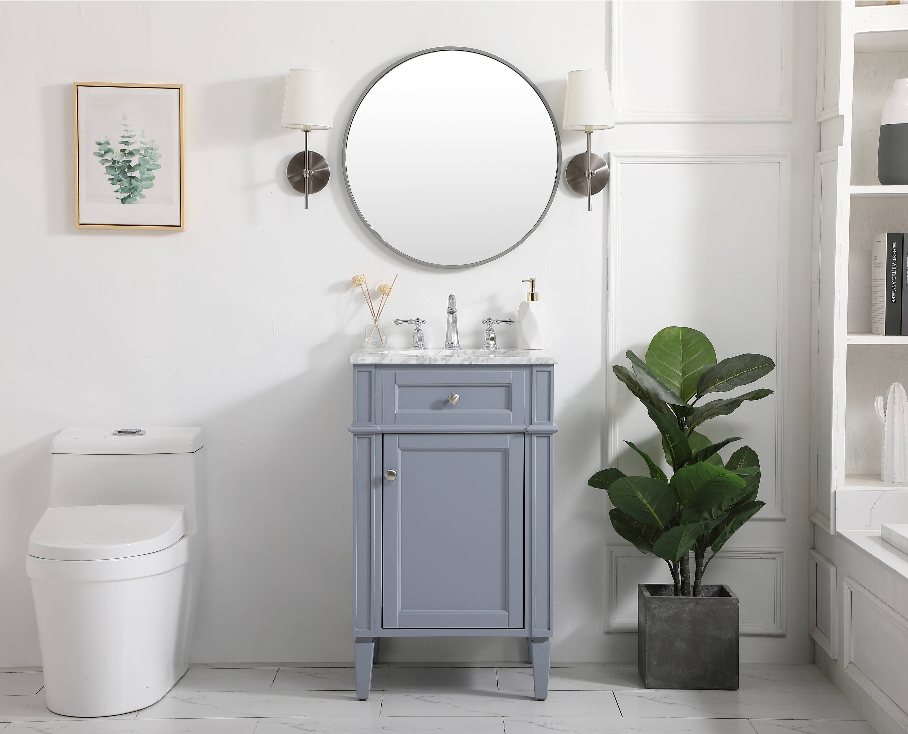 Elegant Decor HF37563GR Bath-Vanity-Combo - View #5