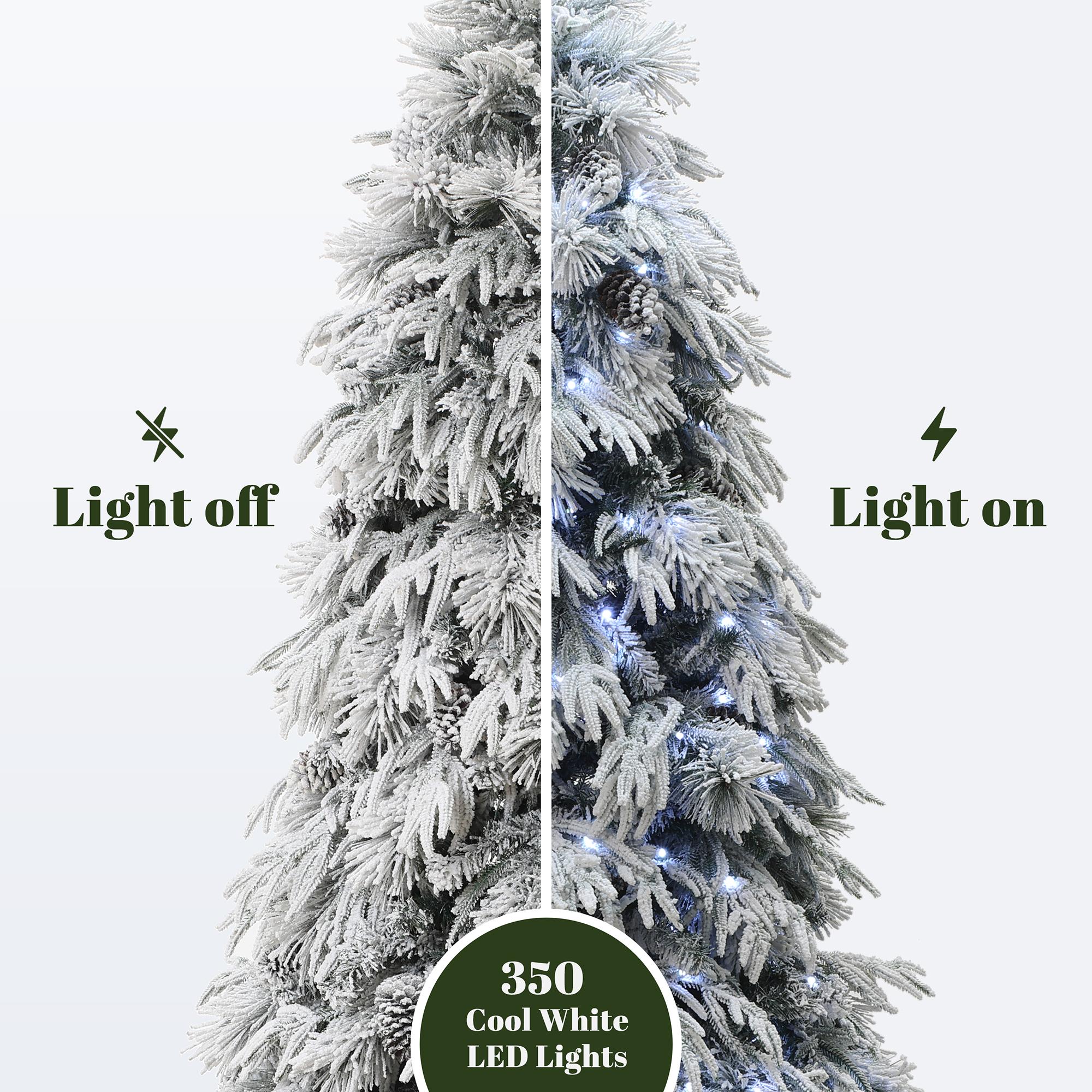 LuxenHome WHAP2553-7FT Artificial-Christmas-Trees - View #4
