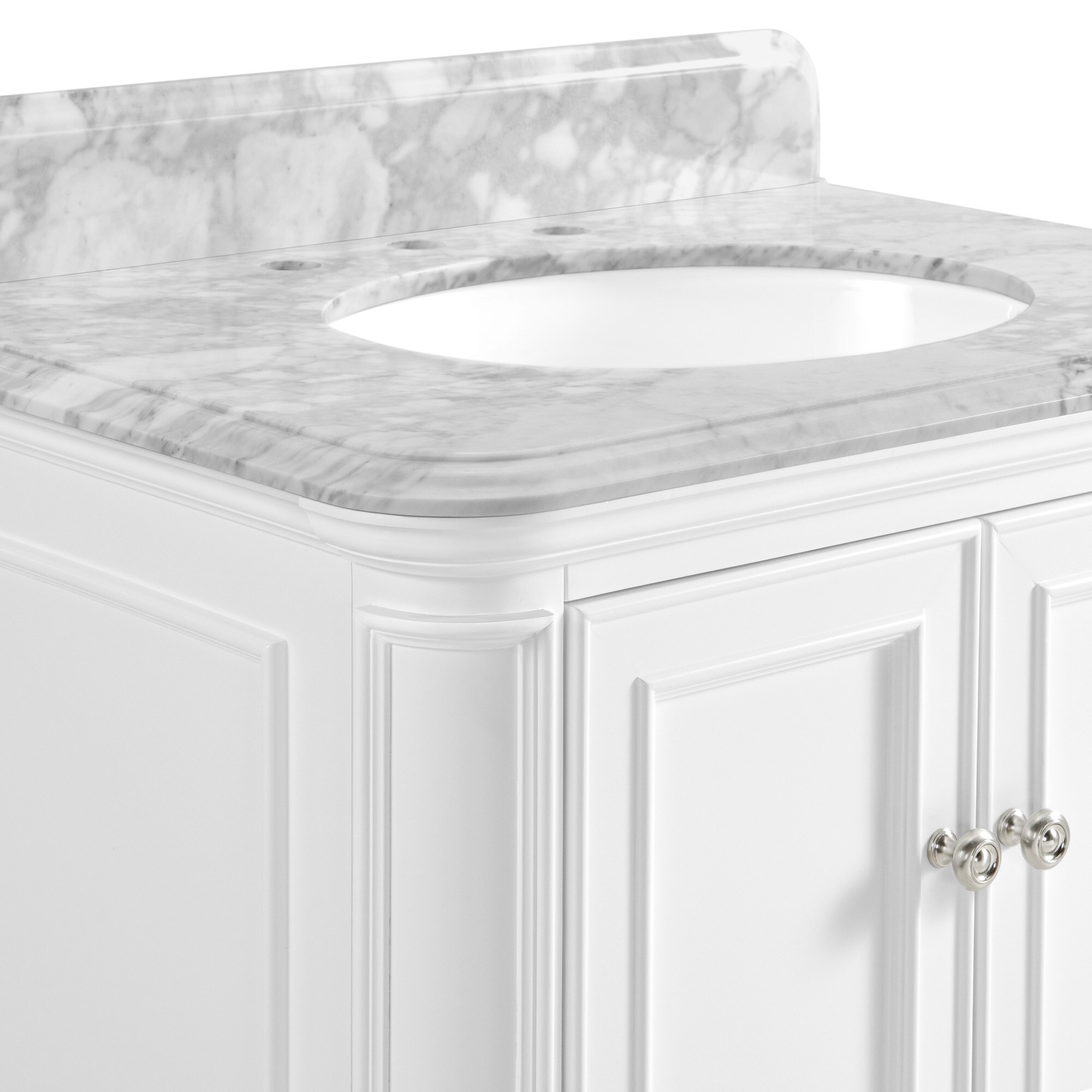 Allen Roth Wrightsville 30 In White Undermount Single Sink Bathroom