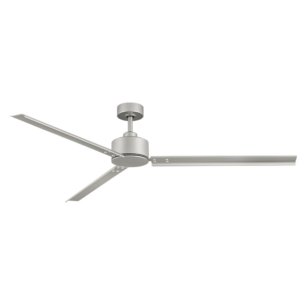 Hinkley 900972FBN-NWA Indy 72-in Outdoor Smart Brushed Nickel with Brushed Nickel Blades Ceiling Fan Without Light - Remote Included ( 3 -Blade )