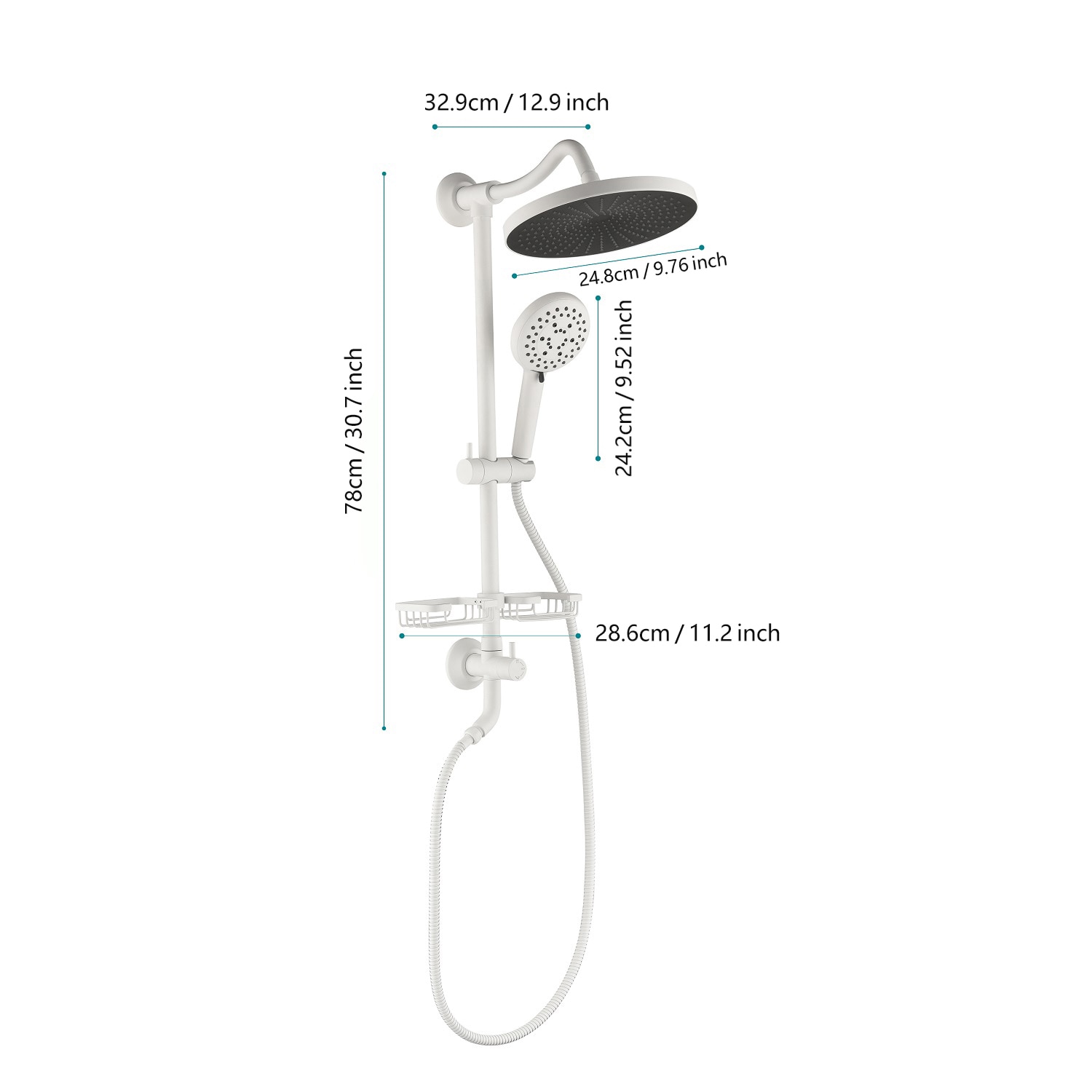 waterpar WPLO-SH154 Showerhead-Bar-Panels - View #6