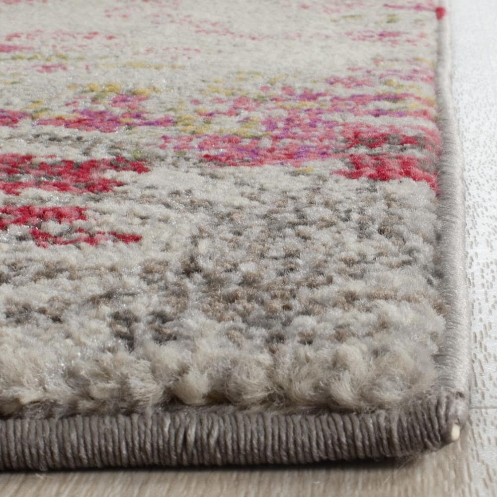 Ivory Elegance 8' x 10' Hand-Knotted Synthetic Stain-Resistant Rug