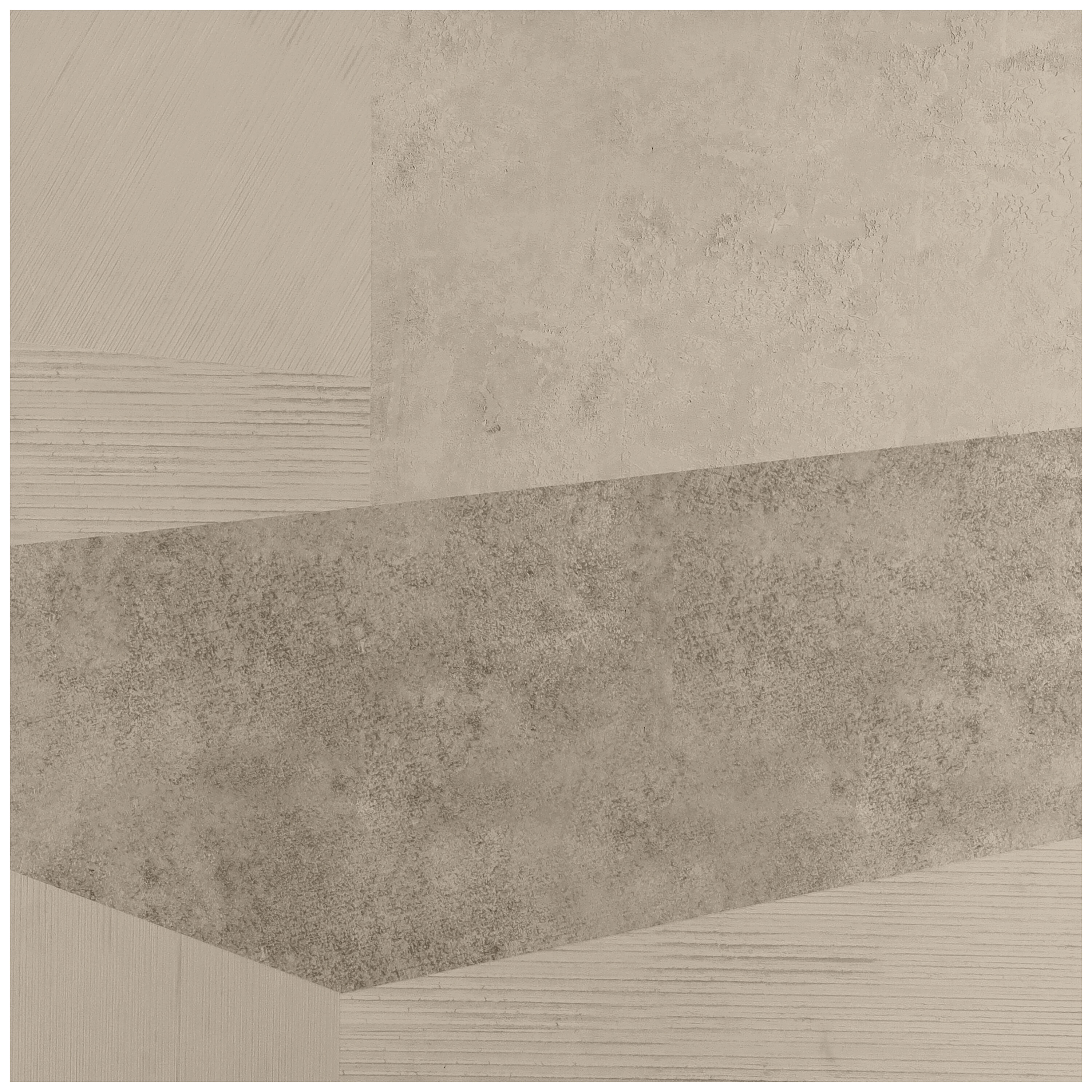 Artmore Tile EXT3RD108178 Sample - Narrative Taupe 4-in x 8-in Matte Porcelain Patterned Floor and Wall Tile