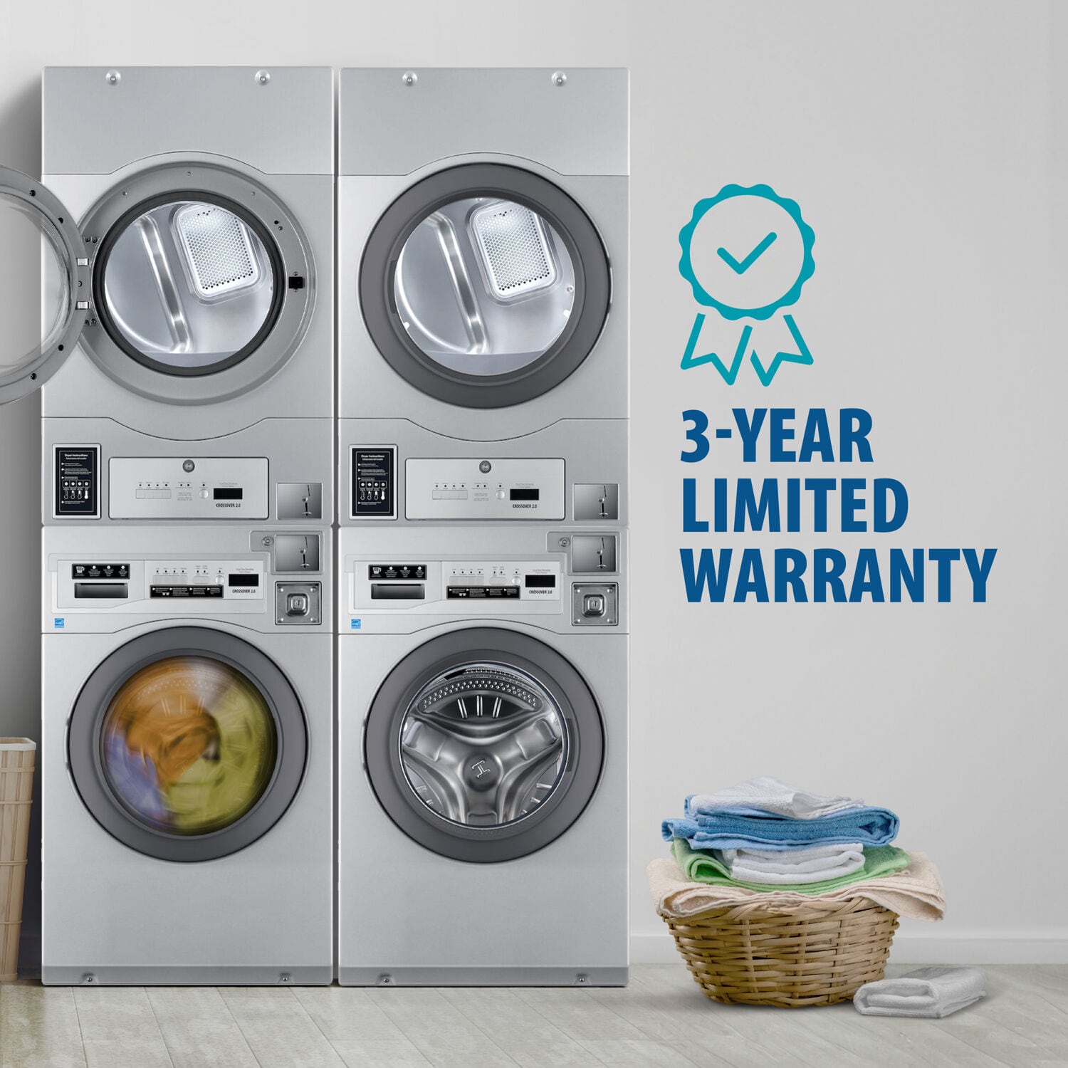 Crossover WASHEREDRYERSTACK Commercial-Stacked-Laundry-Centers - View #7