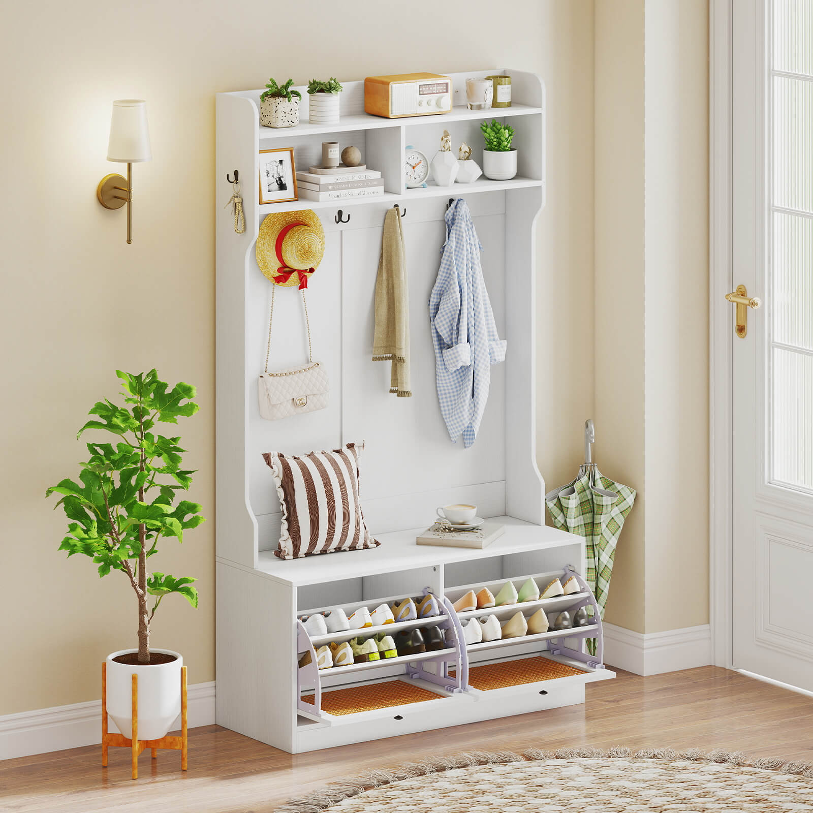 Costway HCST09077 Coatrack-Stands-Pedestals - View #8
