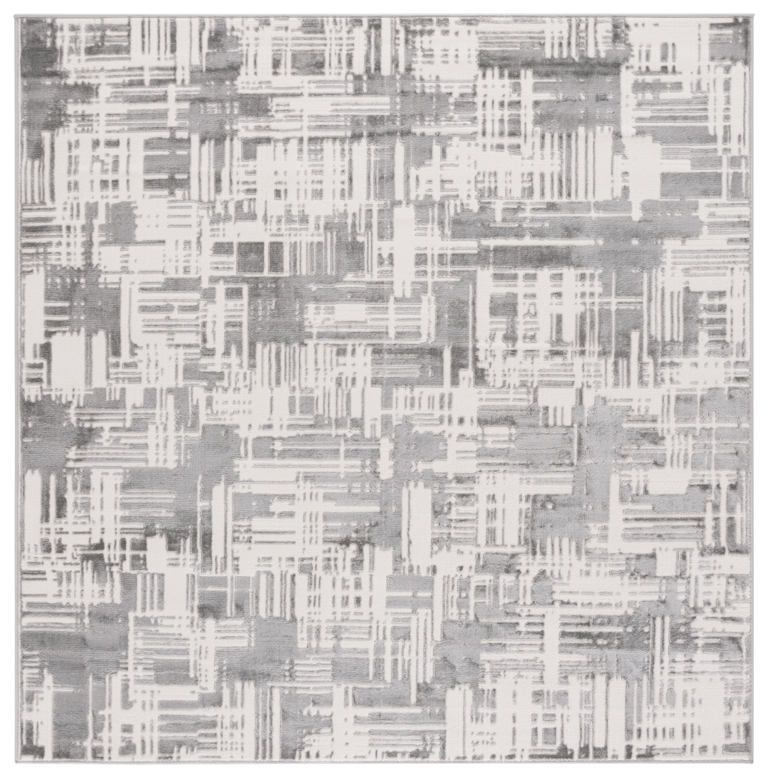 Saylor 115F Ivory/Dark Grey 6 X 6 Area Rug