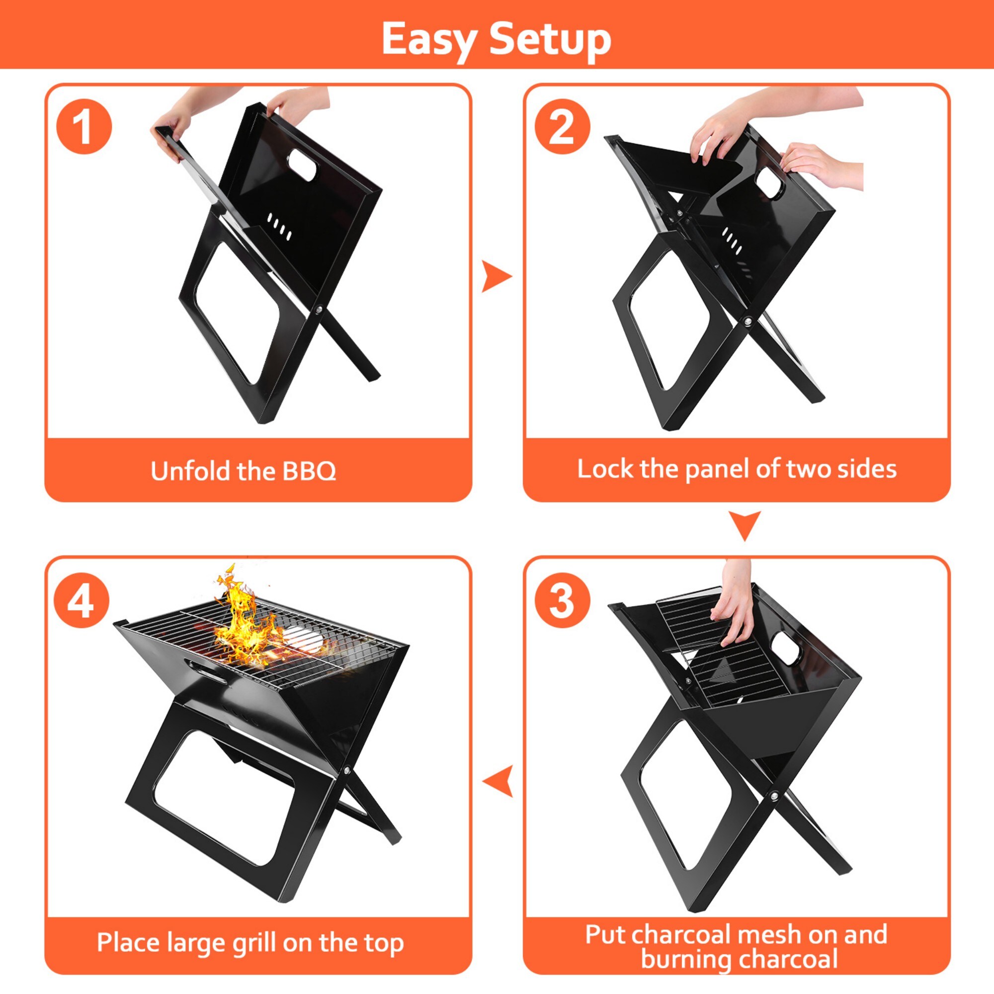 Wudkey L4-WW7B4E Grill-Carts-Grill-Stands - View #4