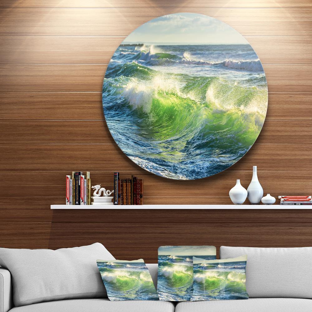 Designart 36-in H x 36-in W Coastal Metal Print at Lowes.com