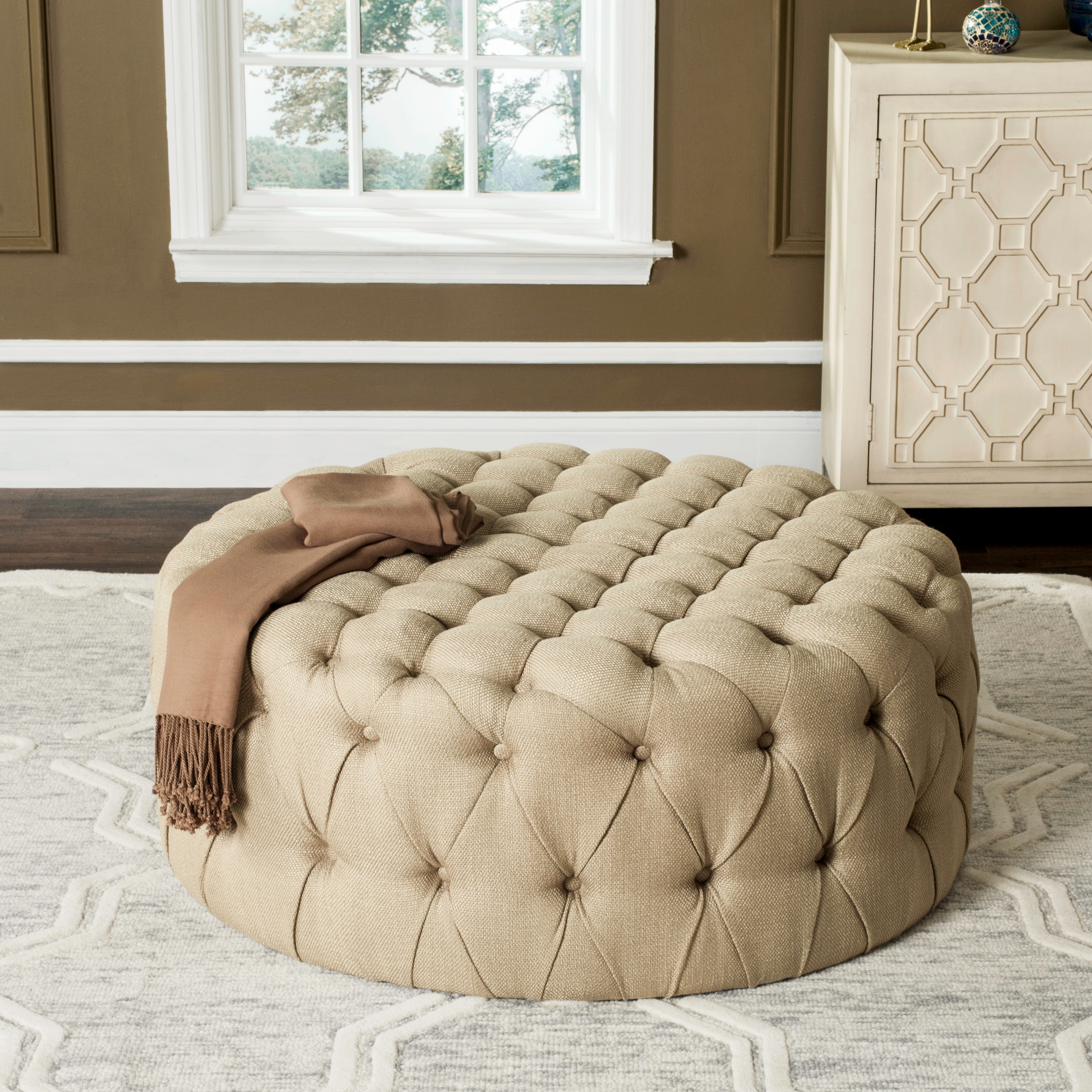 Safavieh MCR4638G Indoor-Ottomans - View #2