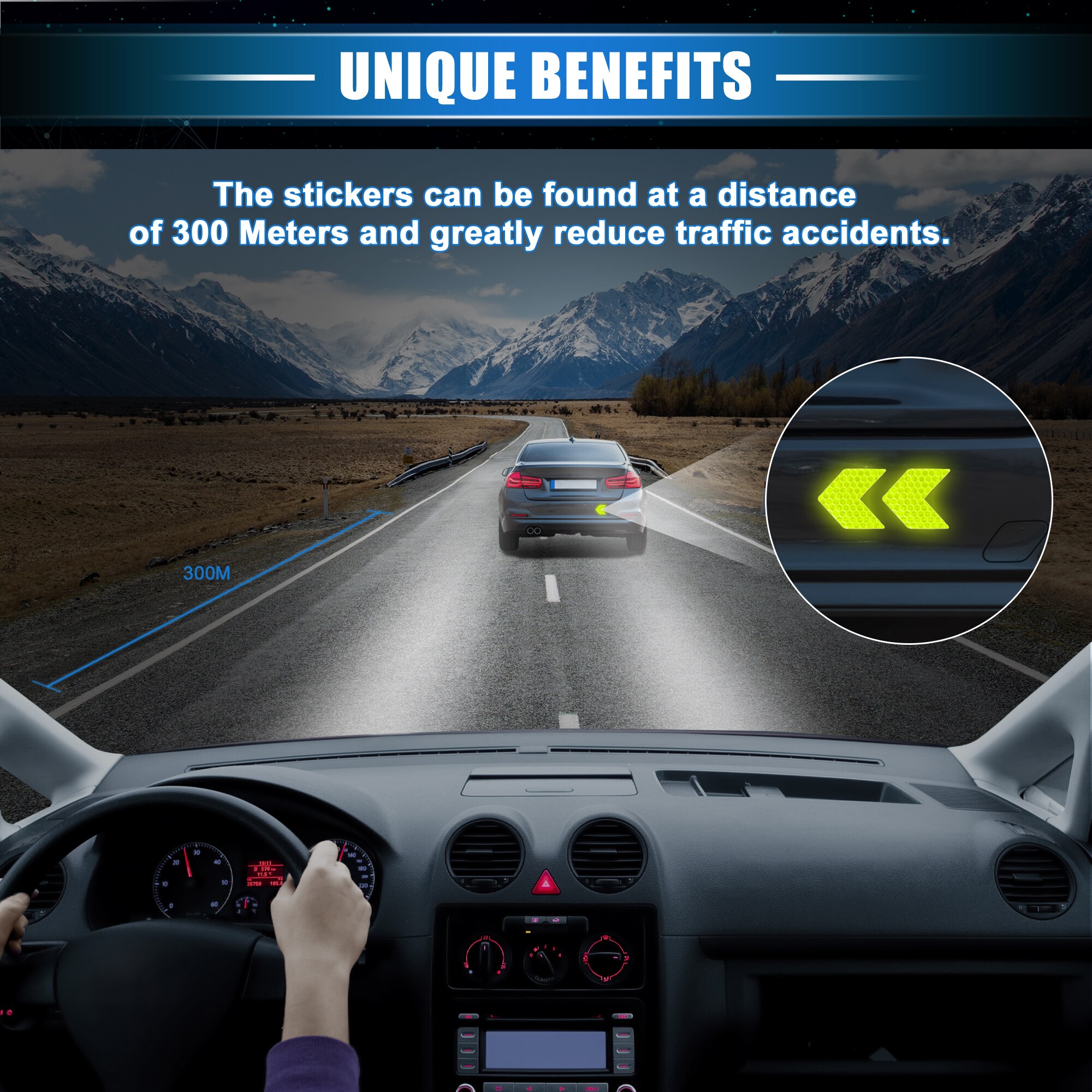 Unique Bargains S25121800UX3068 Driveway-Reflectors - View #3