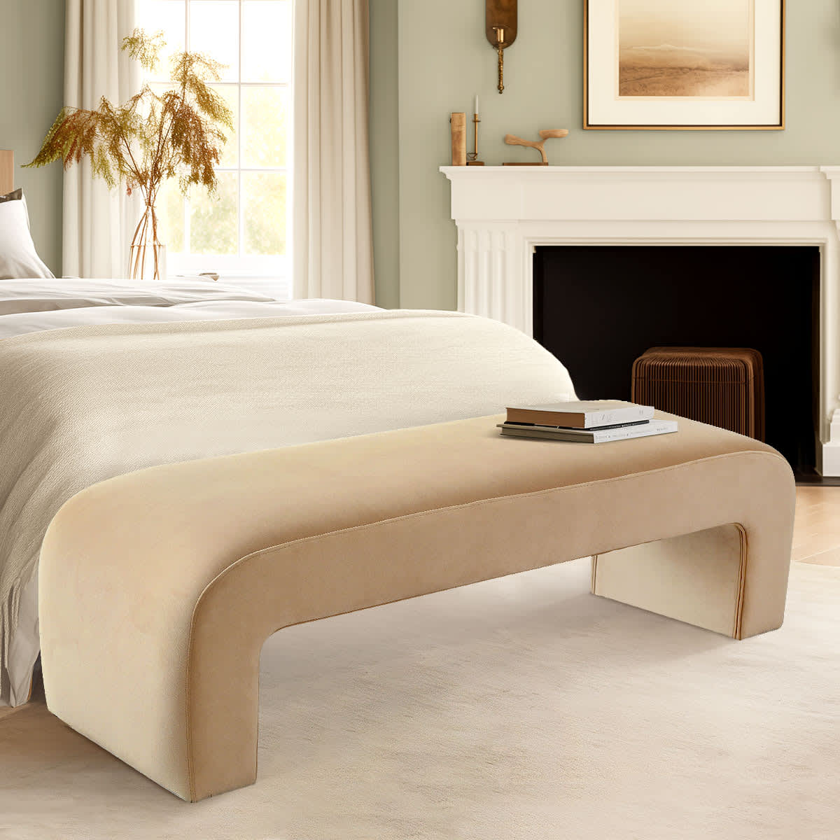Maison Boucle LILY-152-BENCH-BRIE bench - View #2
