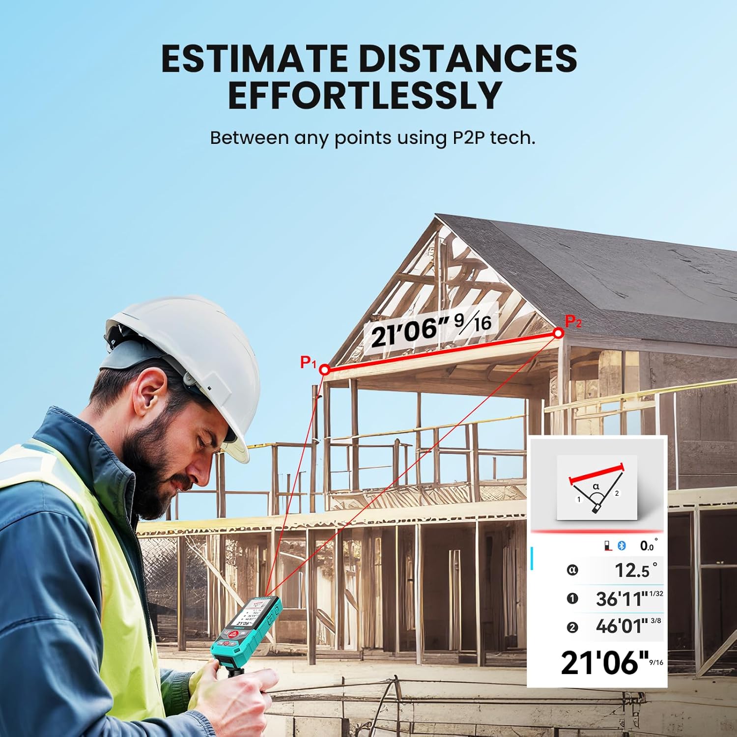 MILESEEY P9 Laser-Distance-Measurers - View #4