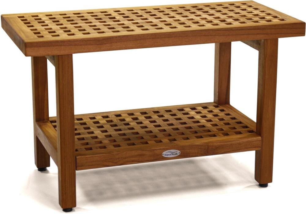 Lowes teak best sale shower bench