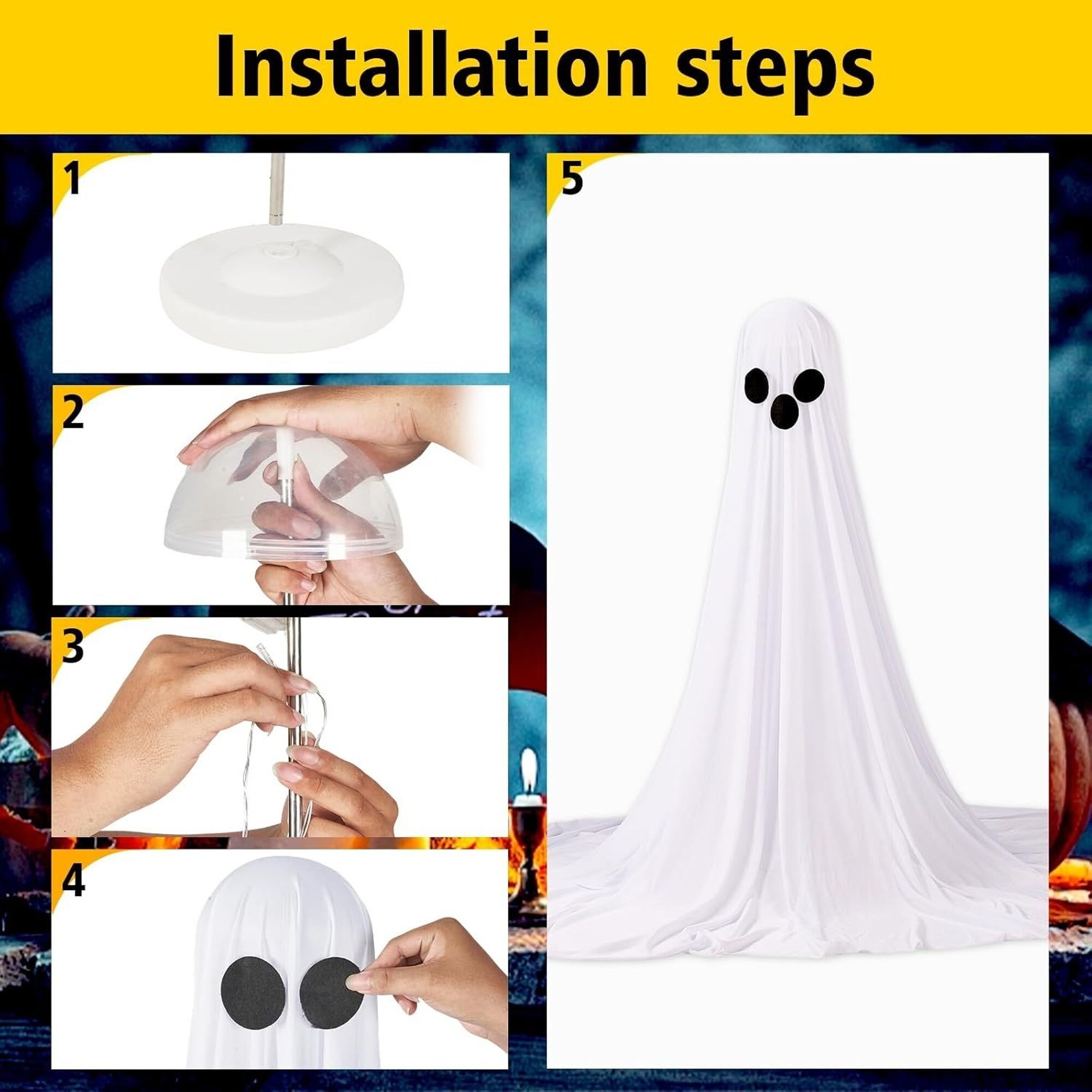Wudkey L4-QZ1Z1Q Table-Halloween-Decor - View #6