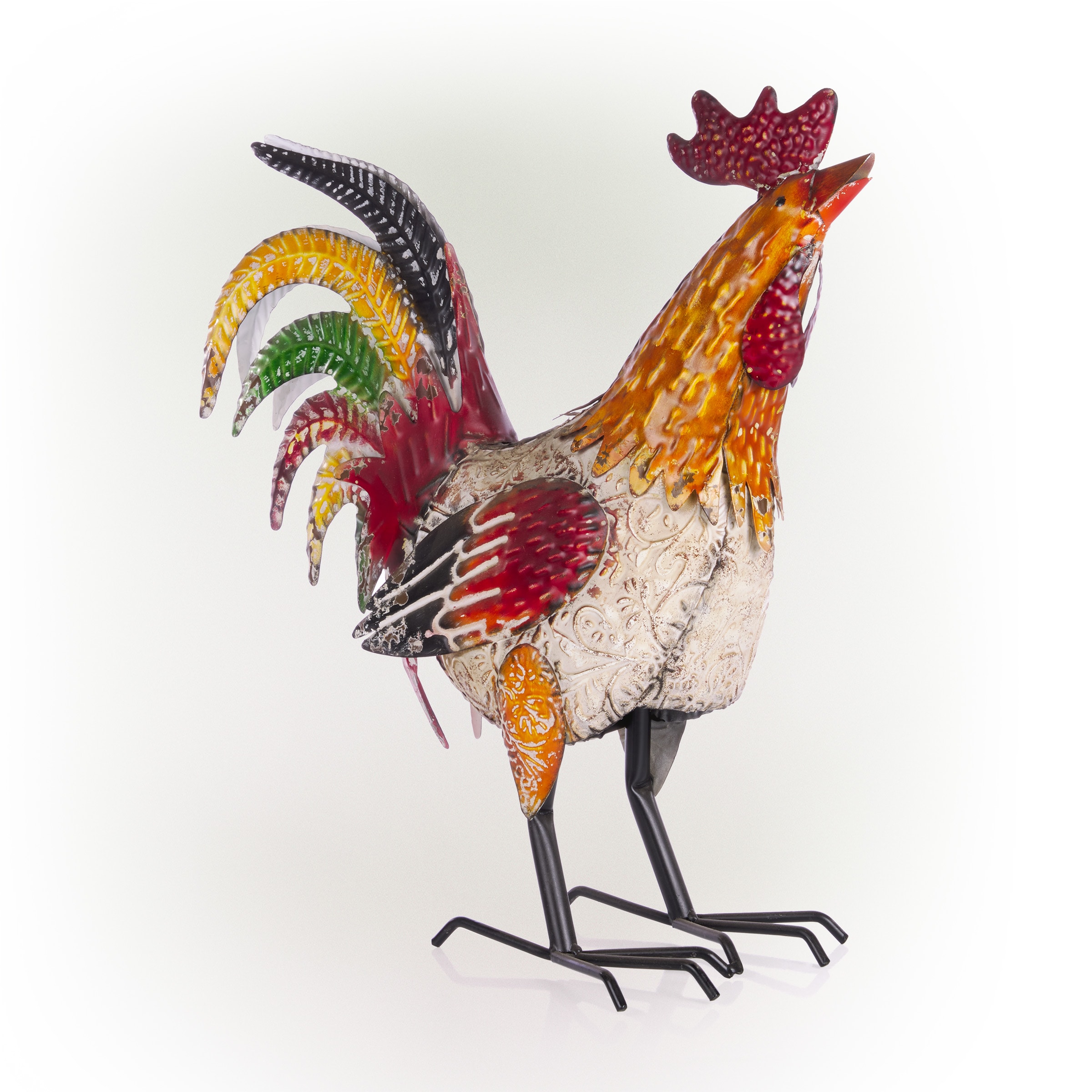 Alpine Corporation 17-in H x 7-in W Multiple Colors/Finishes Rooster ...