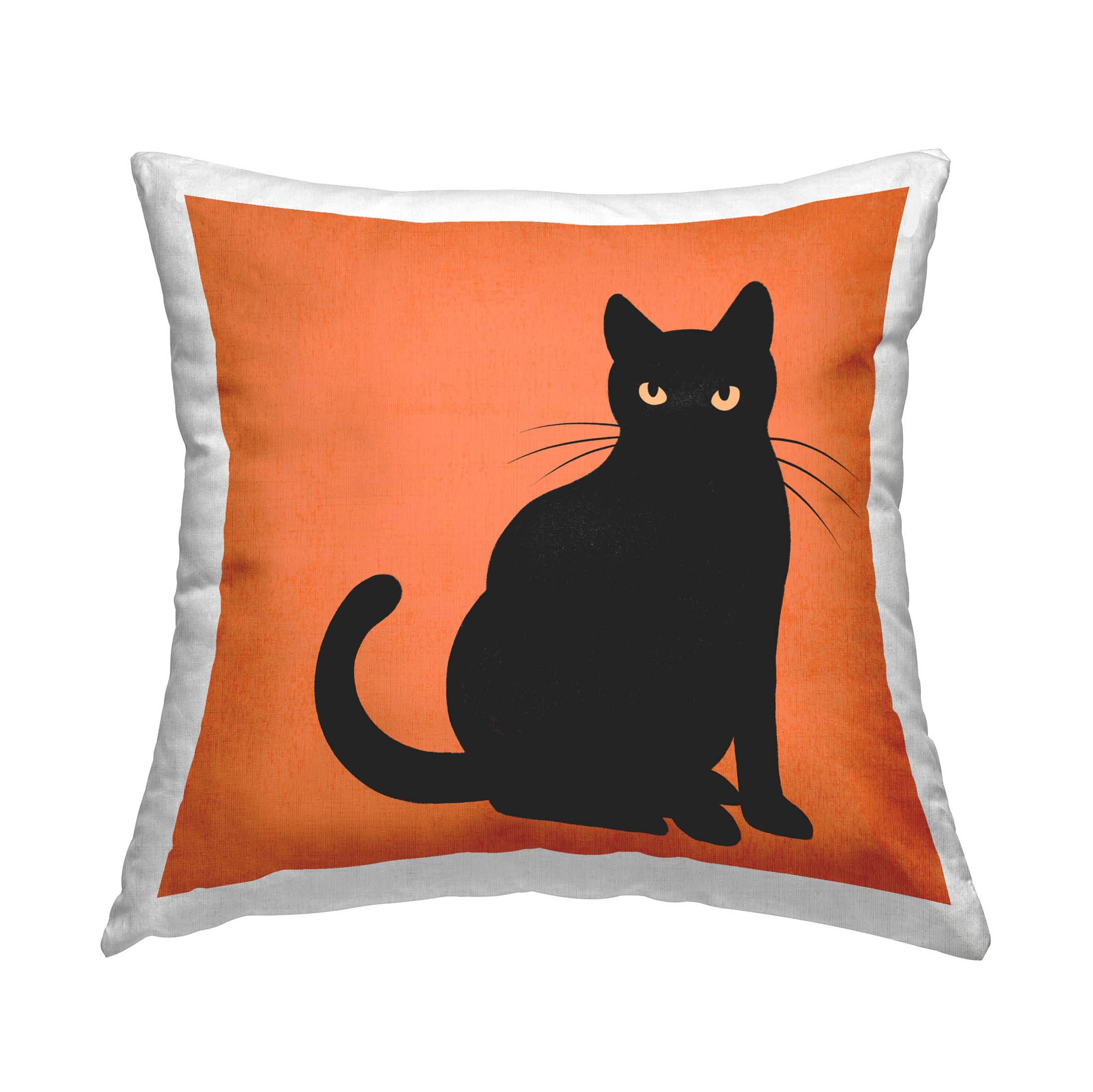 Stupell Industries PLB-154-SQW-18X18 18-in x 18-in Orange Square Indoor Decorative Pillow