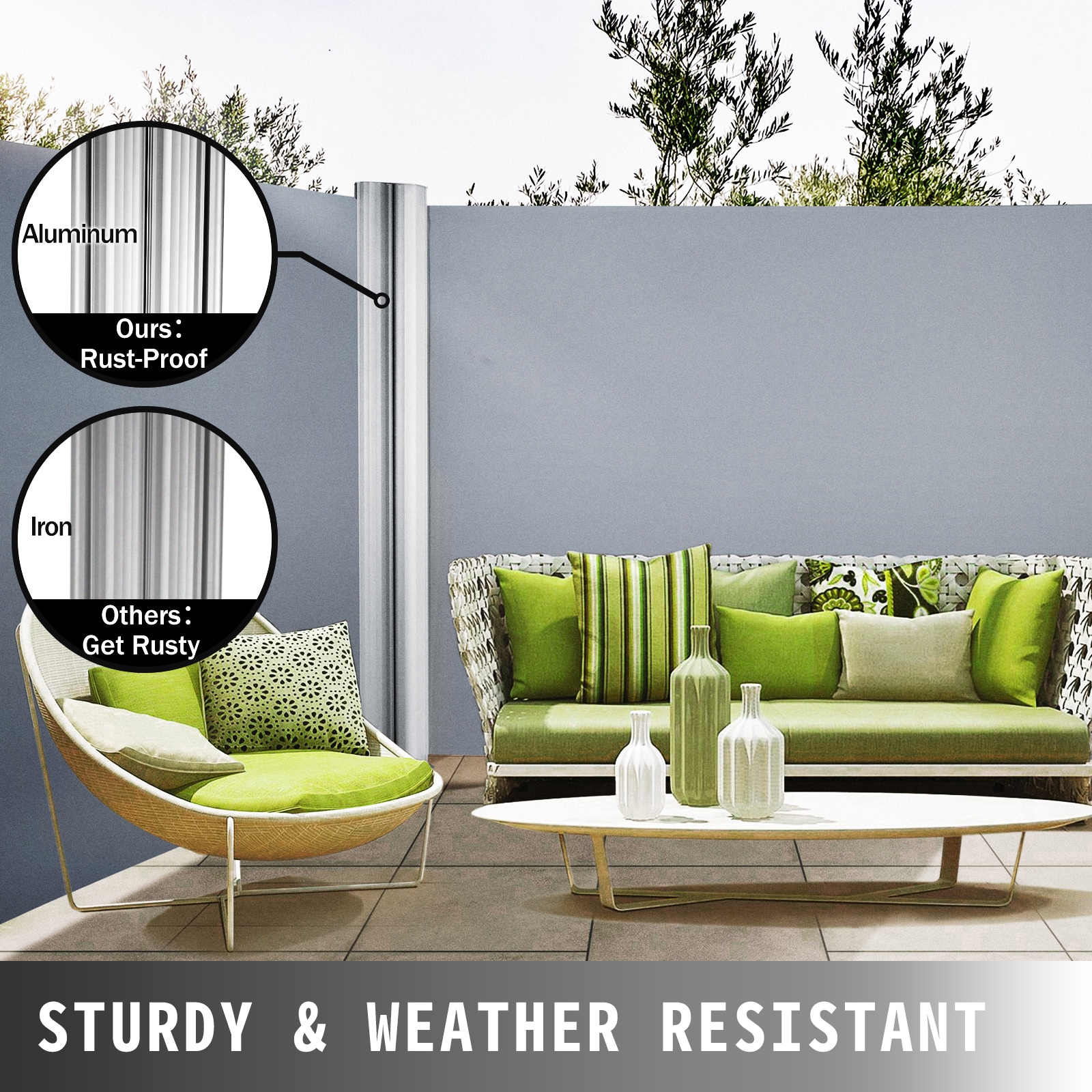 VEVOR ZYPF180X600CMGY01V0 awnings - View #5