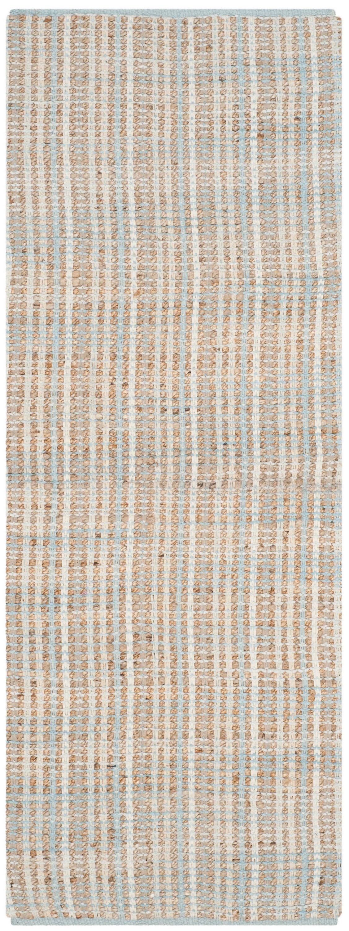 Safavieh CAP831A-26 Cape Cod Stoke 2 x 6 (ft) Jute Natural Rectangular Indoor Stripe Coastal Runner rug