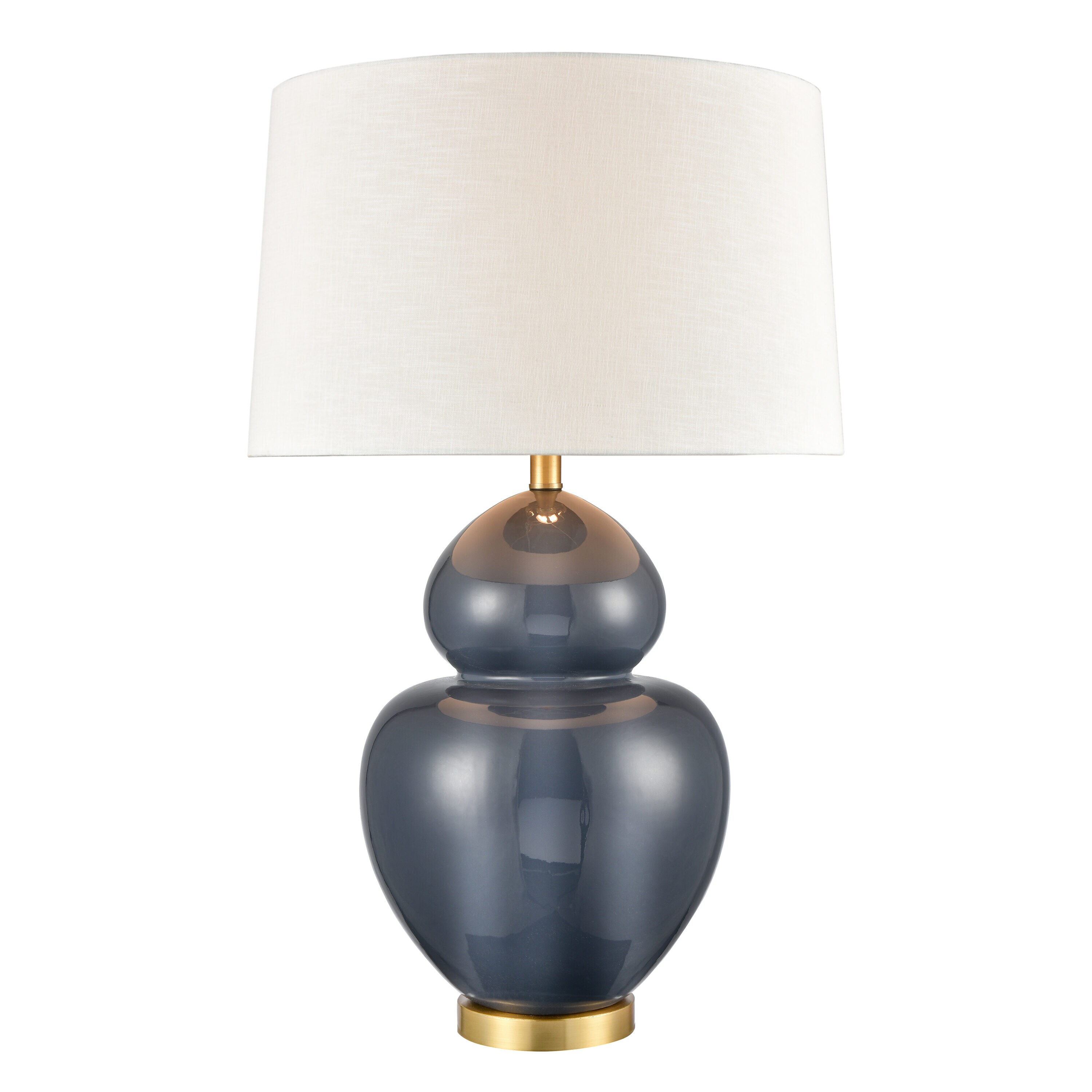 Westmore by ELK Lighting LW-202331274 Jasper 14-in Blue 3-way Table Lamp with Fabric Shade