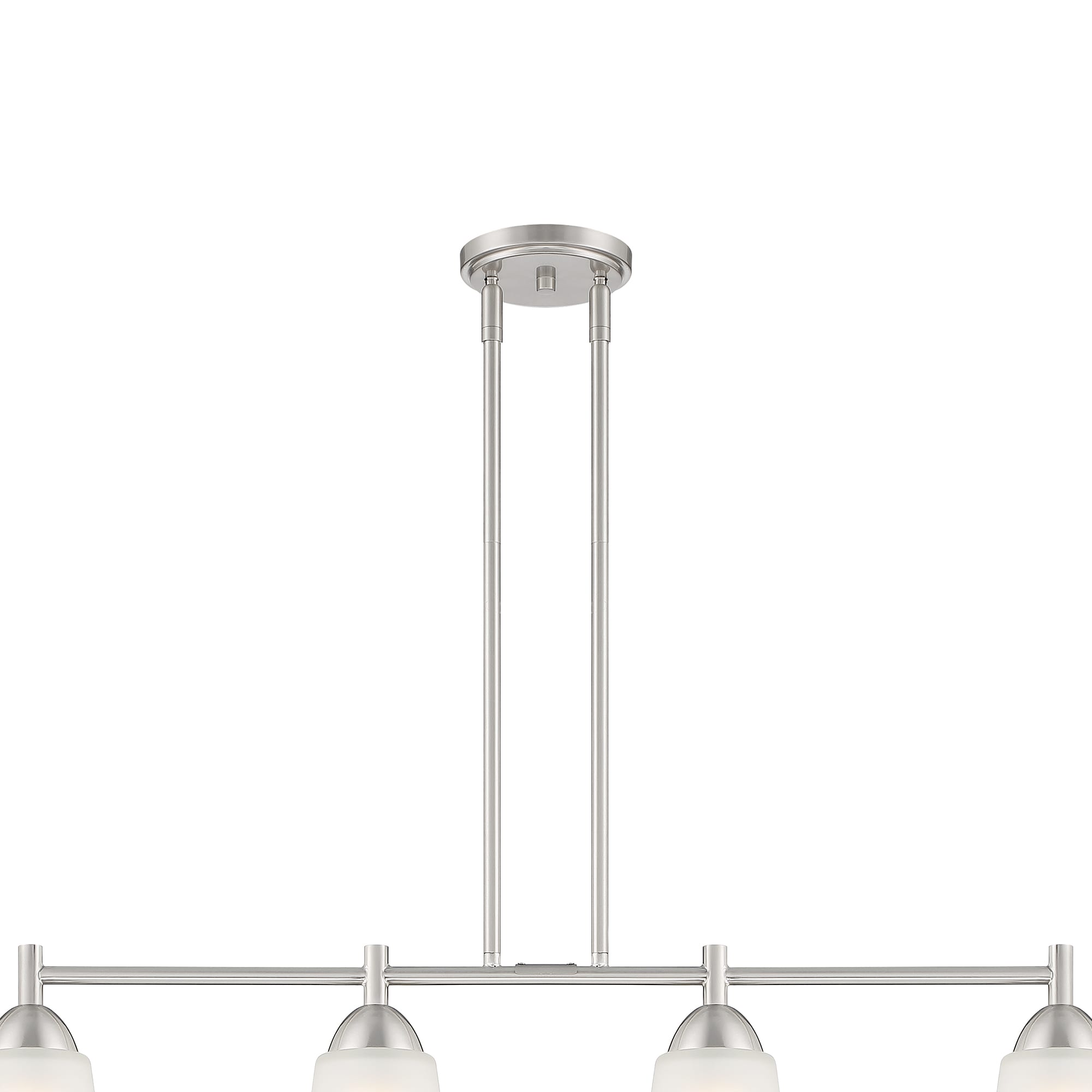 Malone Transitional Brushed Nickel 4-Light Island Pendant