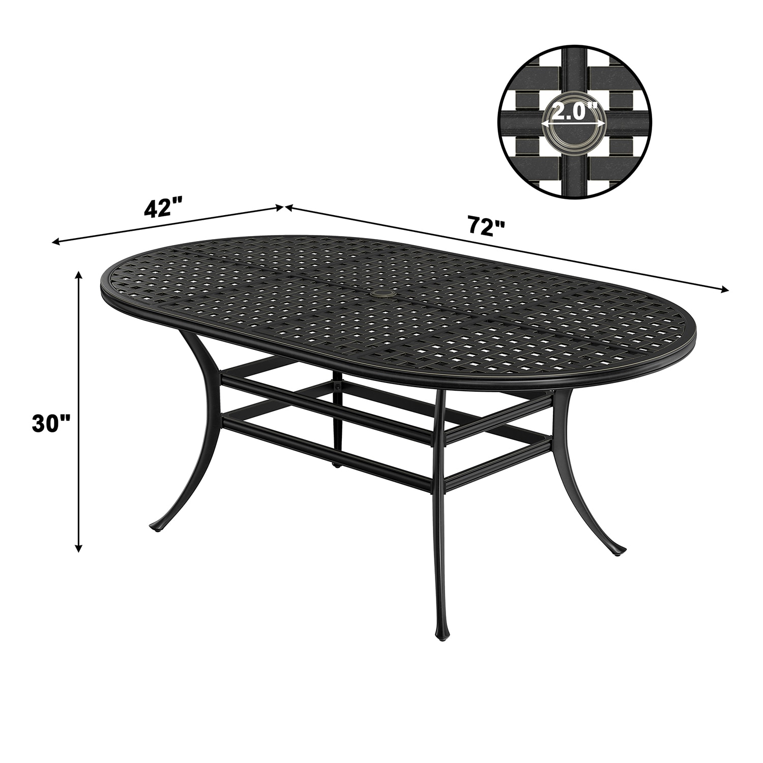 Mondawe 21OD154300FF-A Patio-Tables - View #3